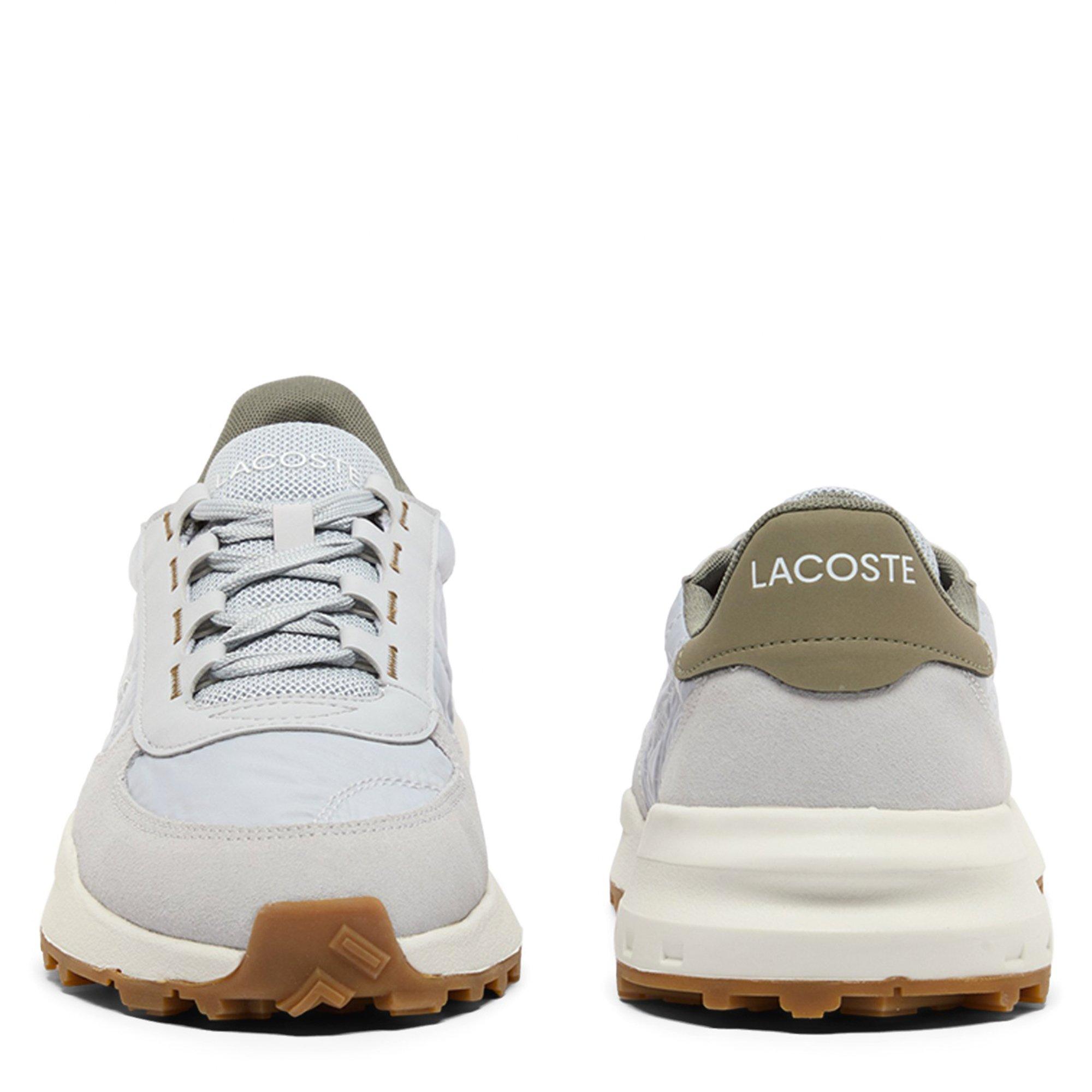 LT GRY/KHK - Lacoste - Mens Elite Active Evo Sneakers - 4