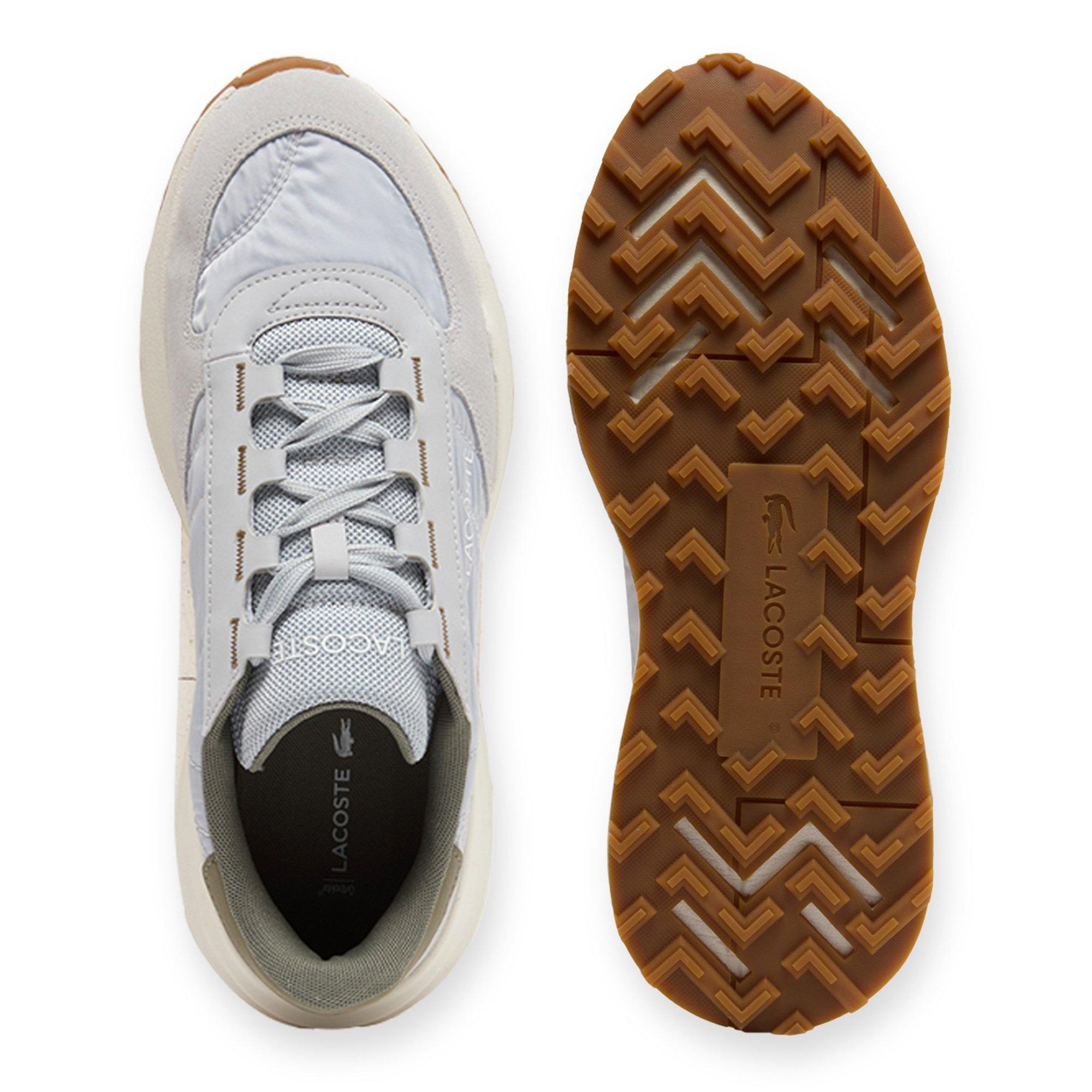 LT GRY/KHK - Lacoste - Mens Elite Active Evo Sneakers - 5