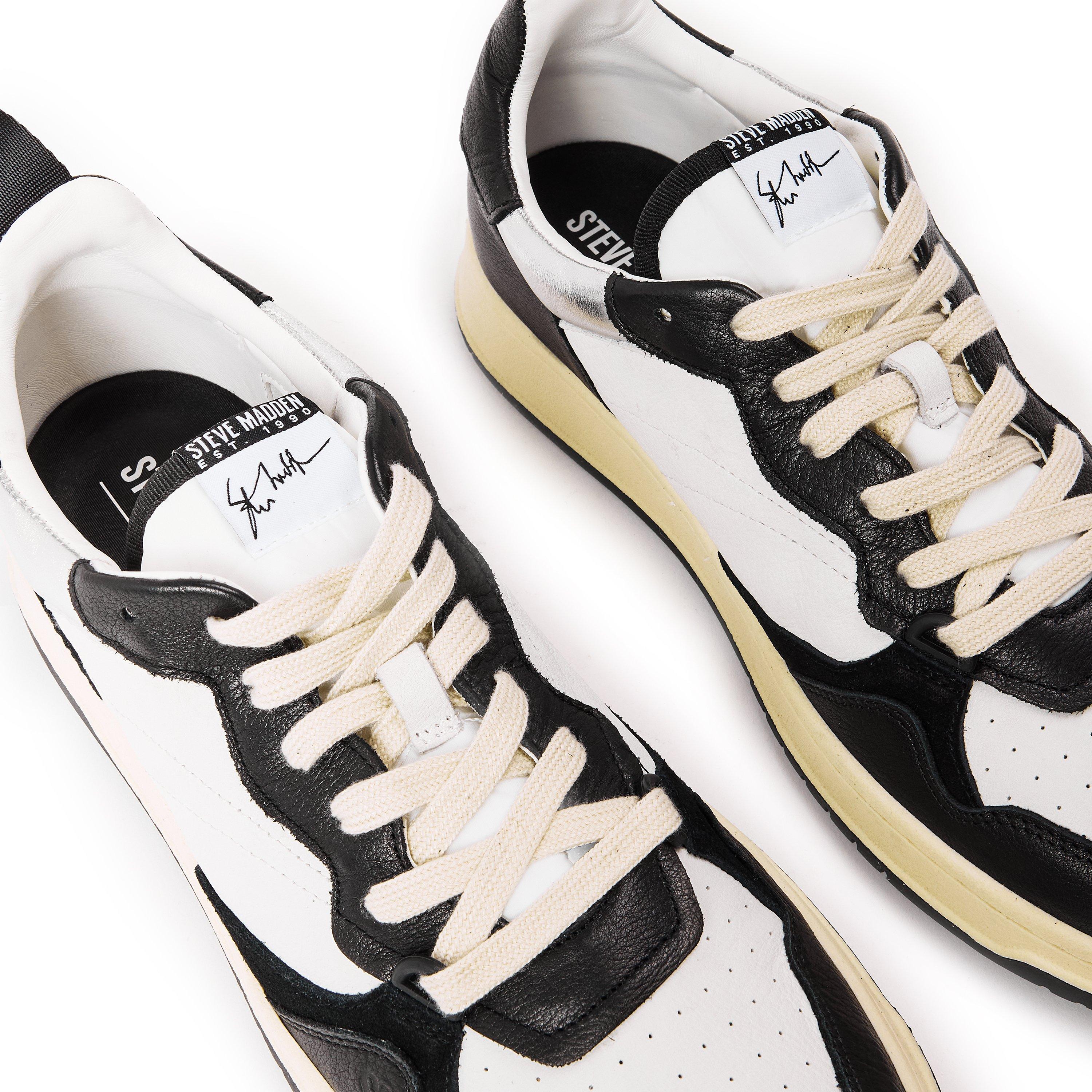 Black/Whte - Steve Madden - Men's Easton Low-Top Trainers - 3