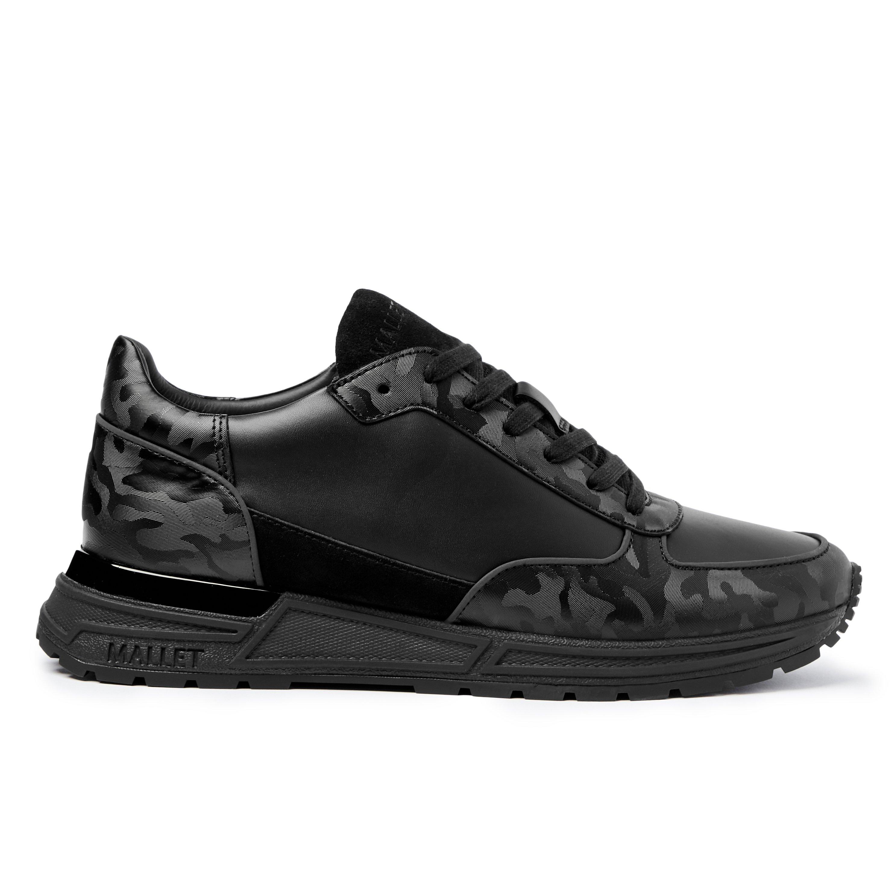 Mallet Popham Camo Trainers - Triple Black - Size 11 (45)