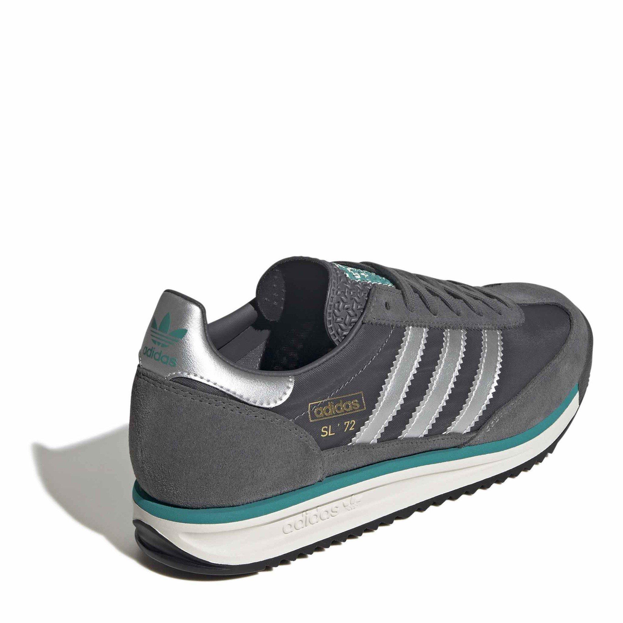 Grey/Blue - adidas Originals - SL72 RS Shoes - 4