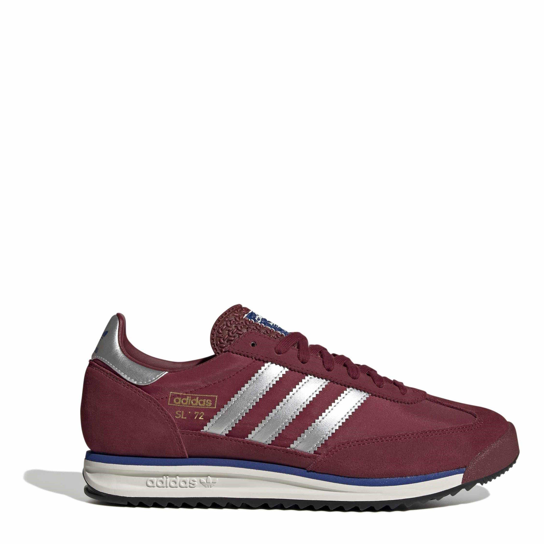 adidas Originals SL72 RS Shoes - Burgundy/White - Size 9 (43.3)