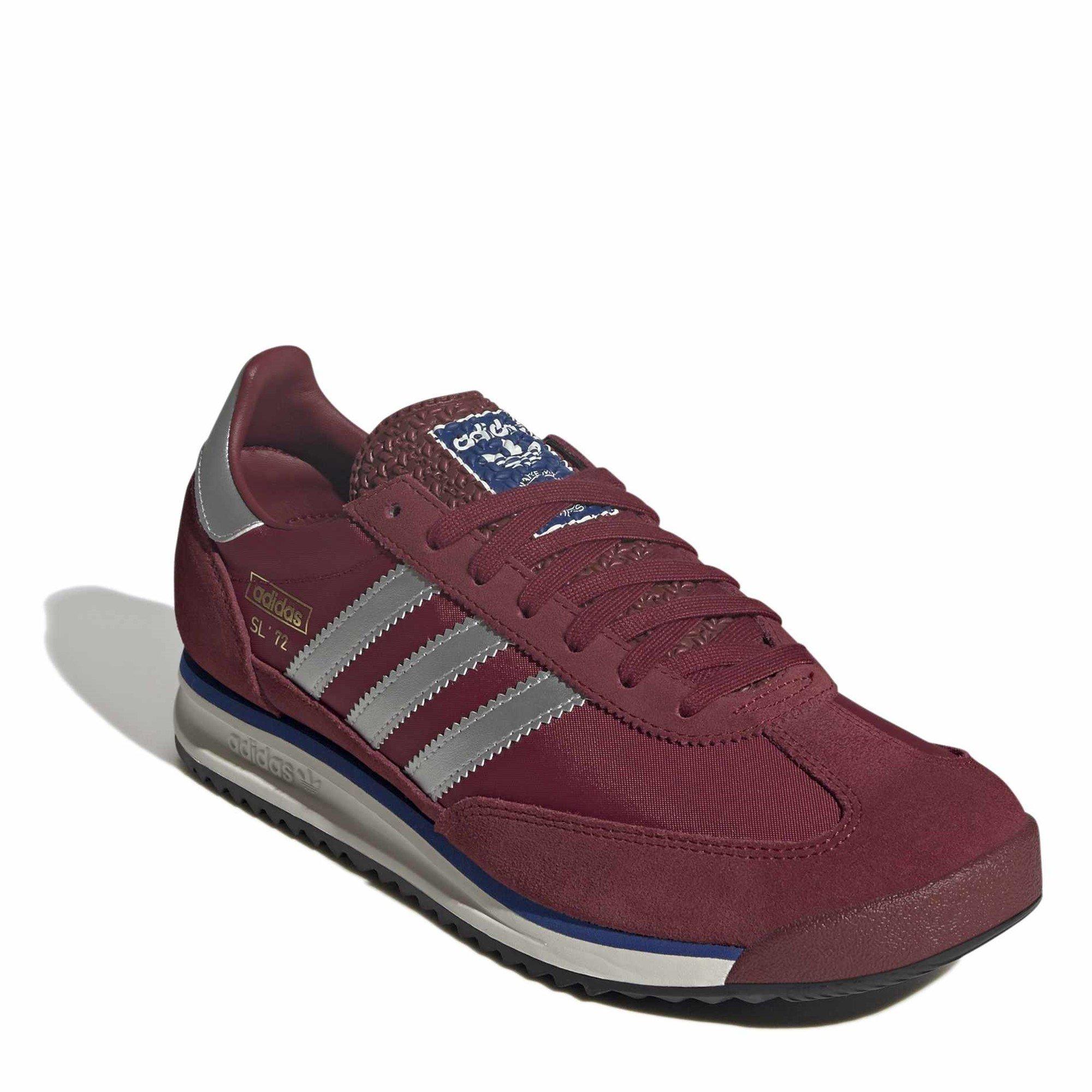 Burgundy/White - adidas Originals - SL72 RS Shoes - 3