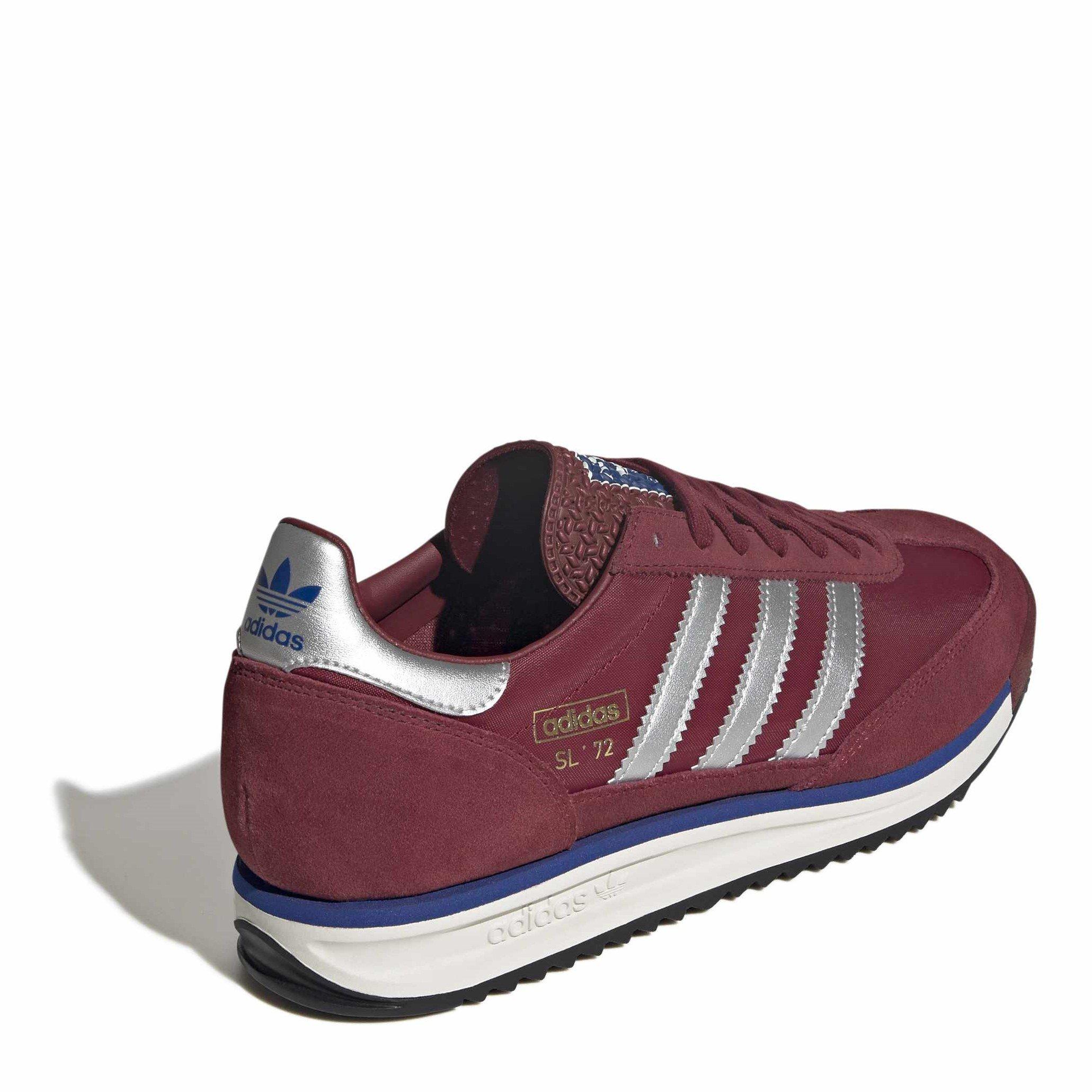 Burgundy/White - adidas Originals - SL72 RS Shoes - 4