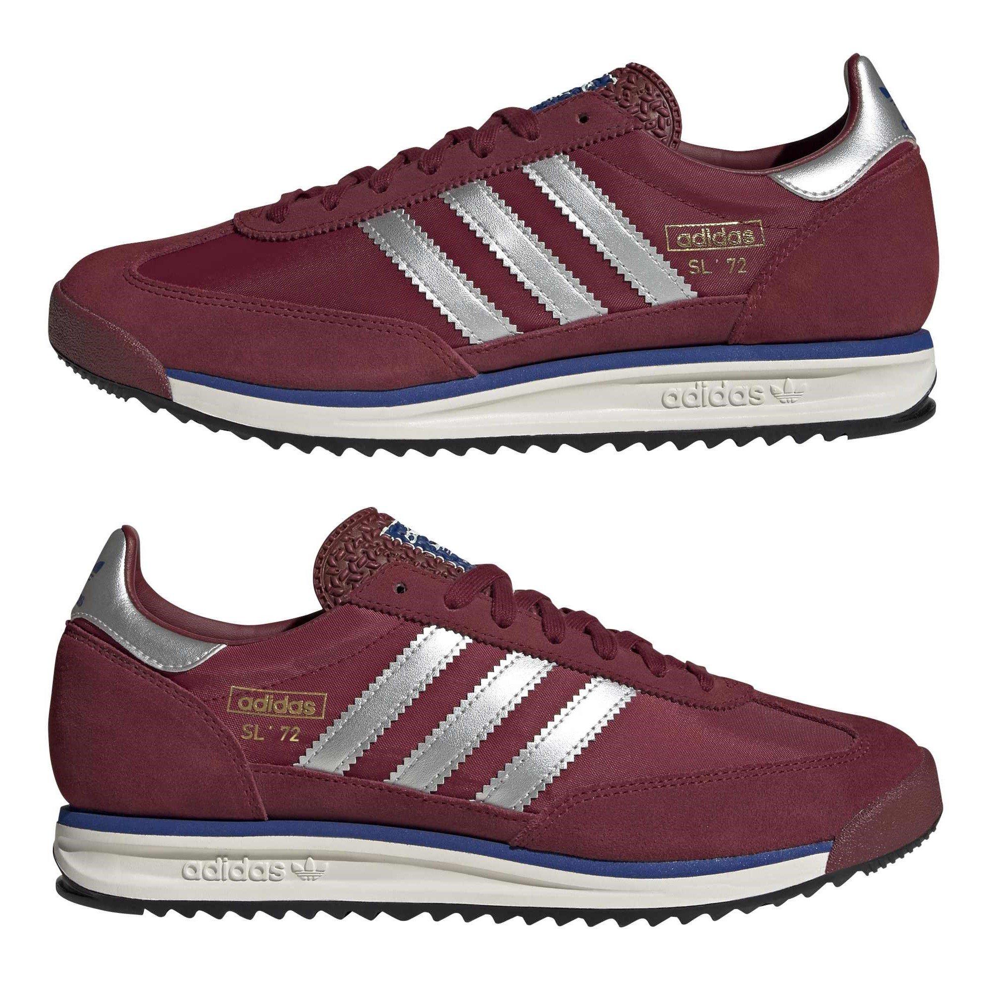 Burgundy/White - adidas Originals - SL72 RS Shoes - 9