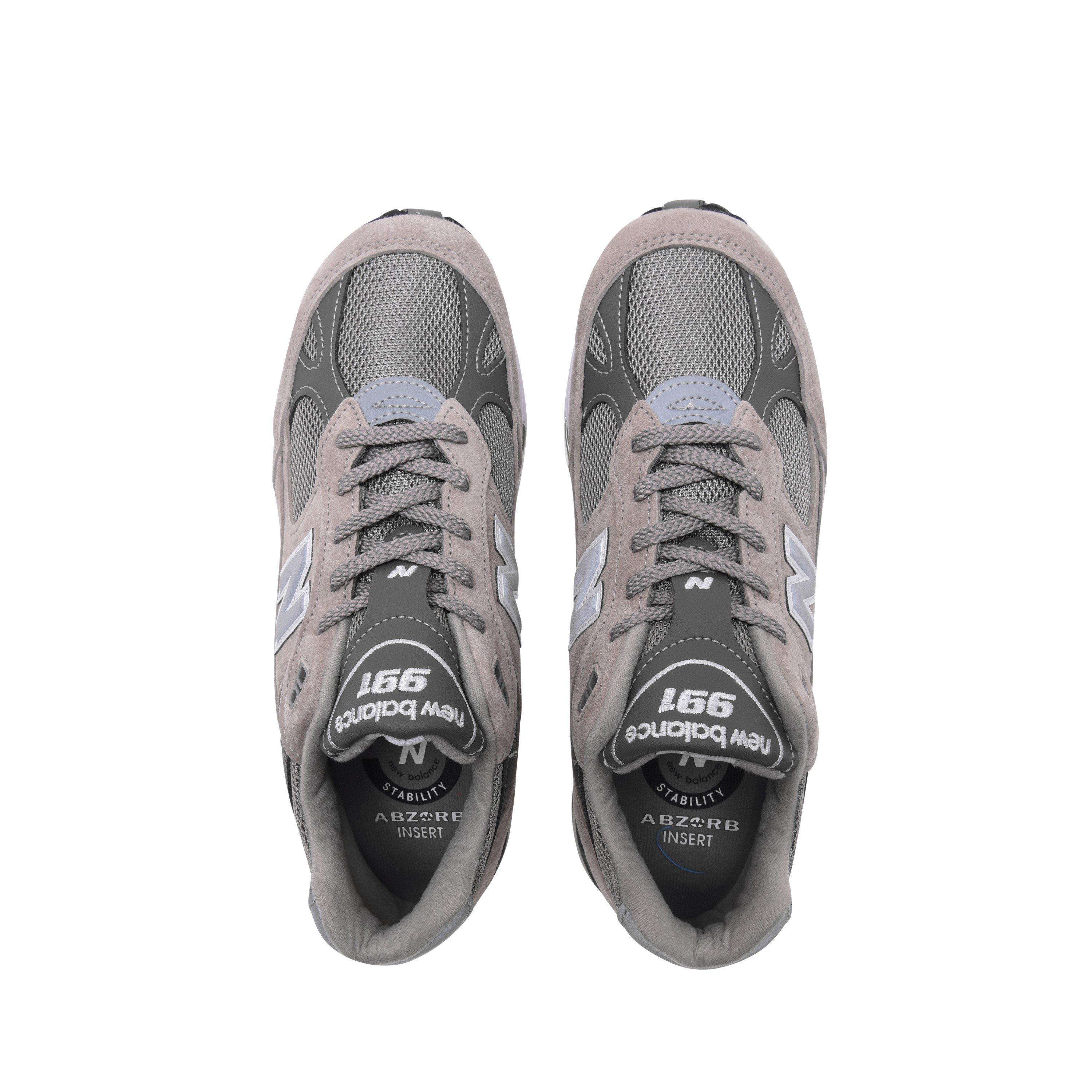Grey - New Balance - 991 Low Trainers - 6