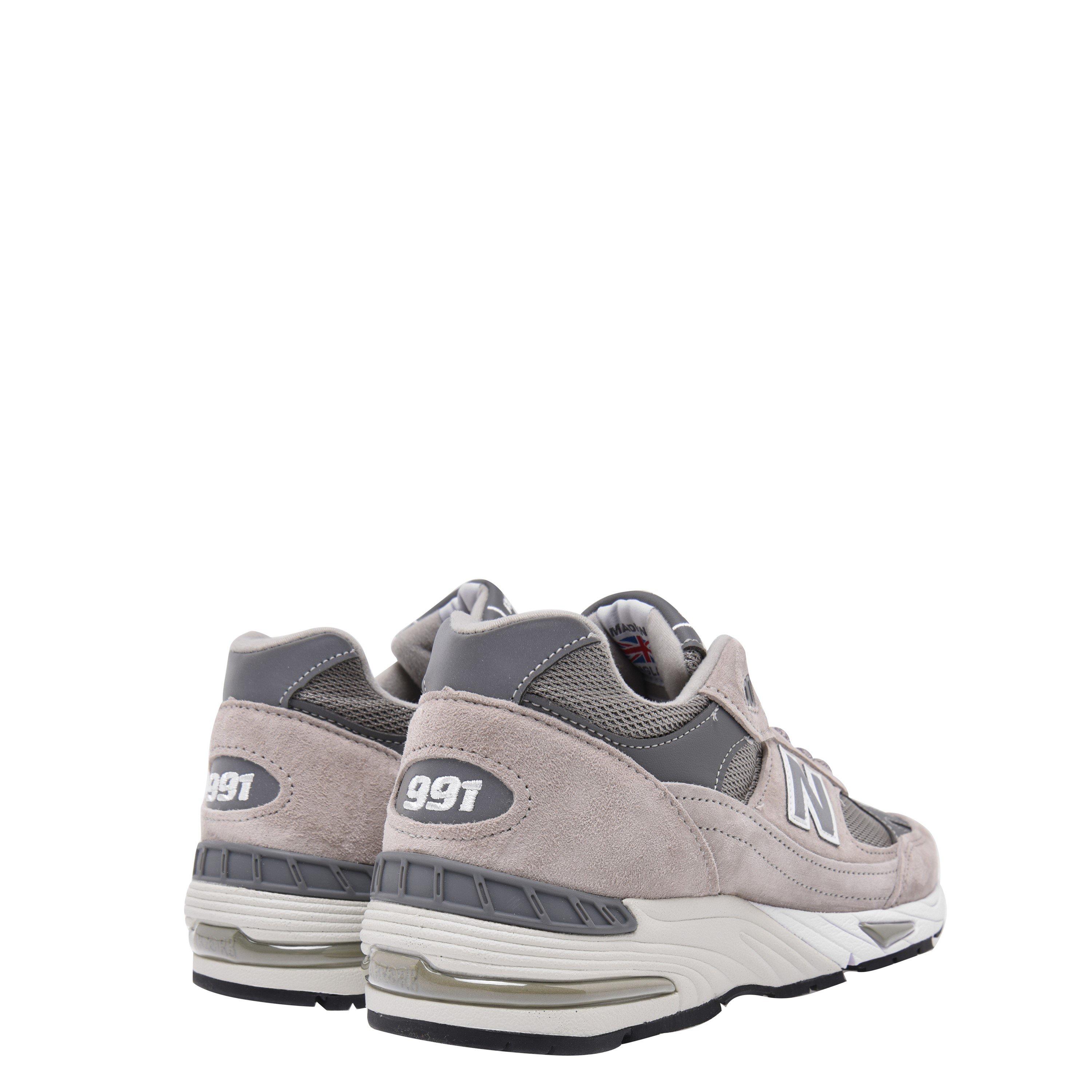 Grey - New Balance - 991 Low Trainers - 5