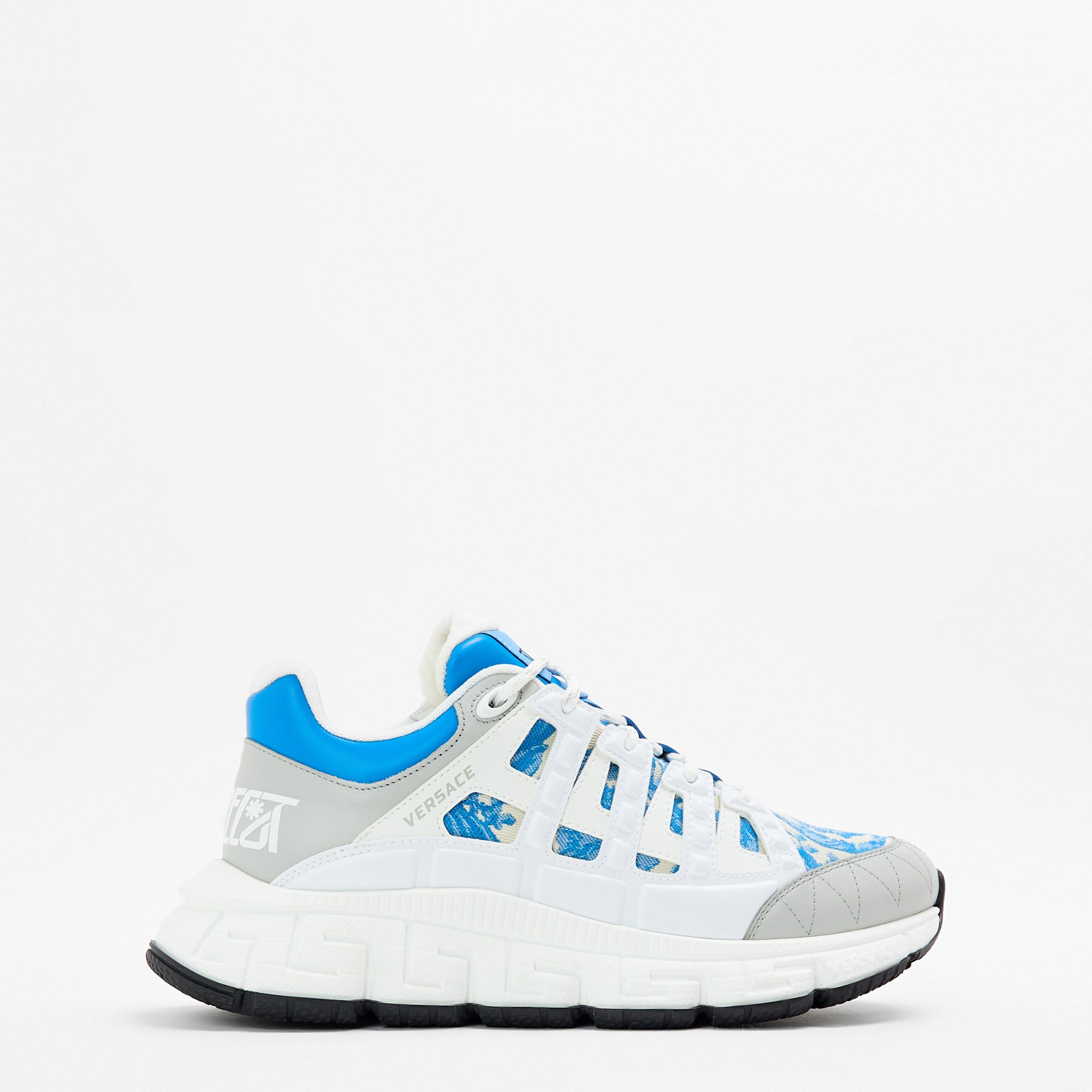 Grey - Versace - Men's Jacquard Runners - 1