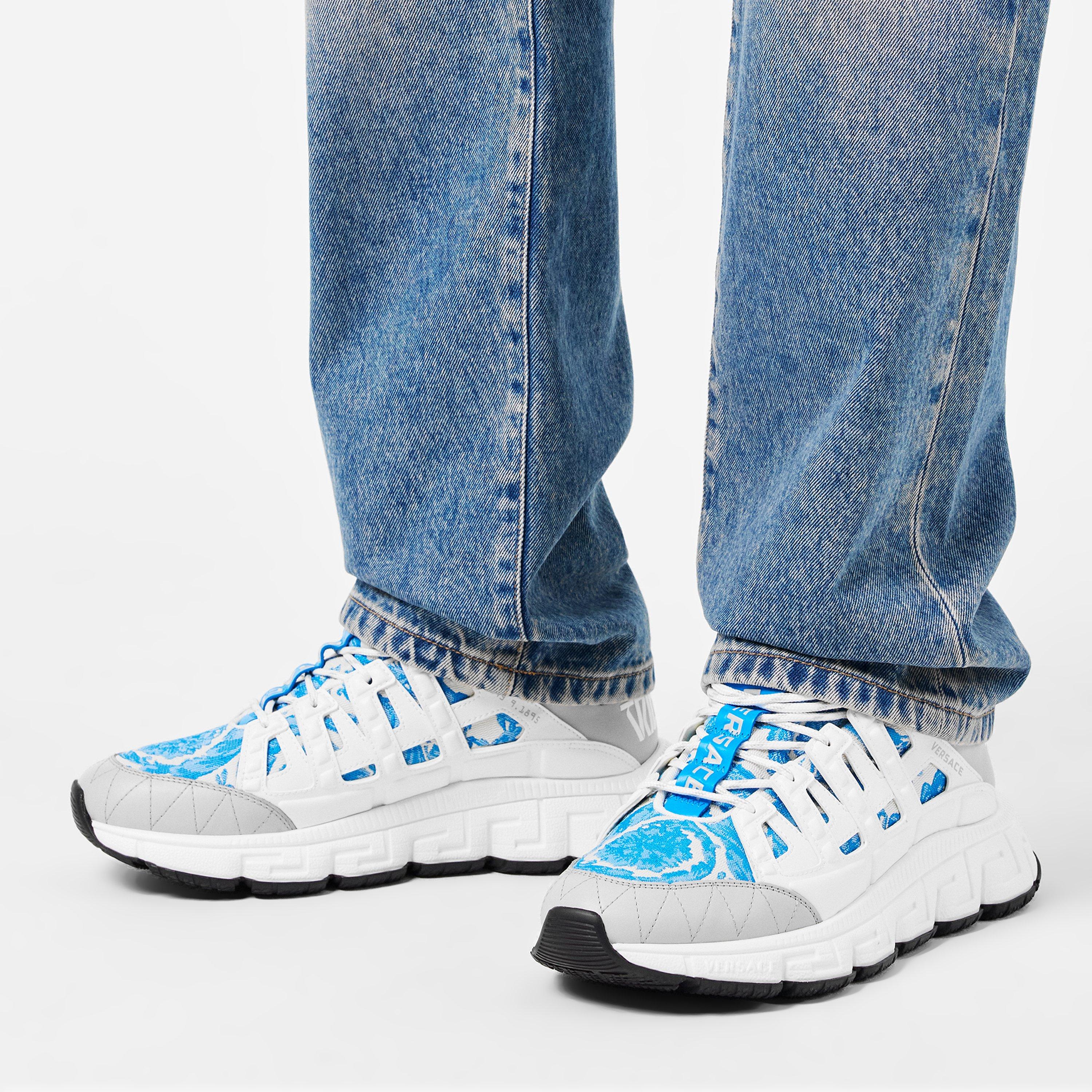 Grey - Versace - Men's Jacquard Runners - 3