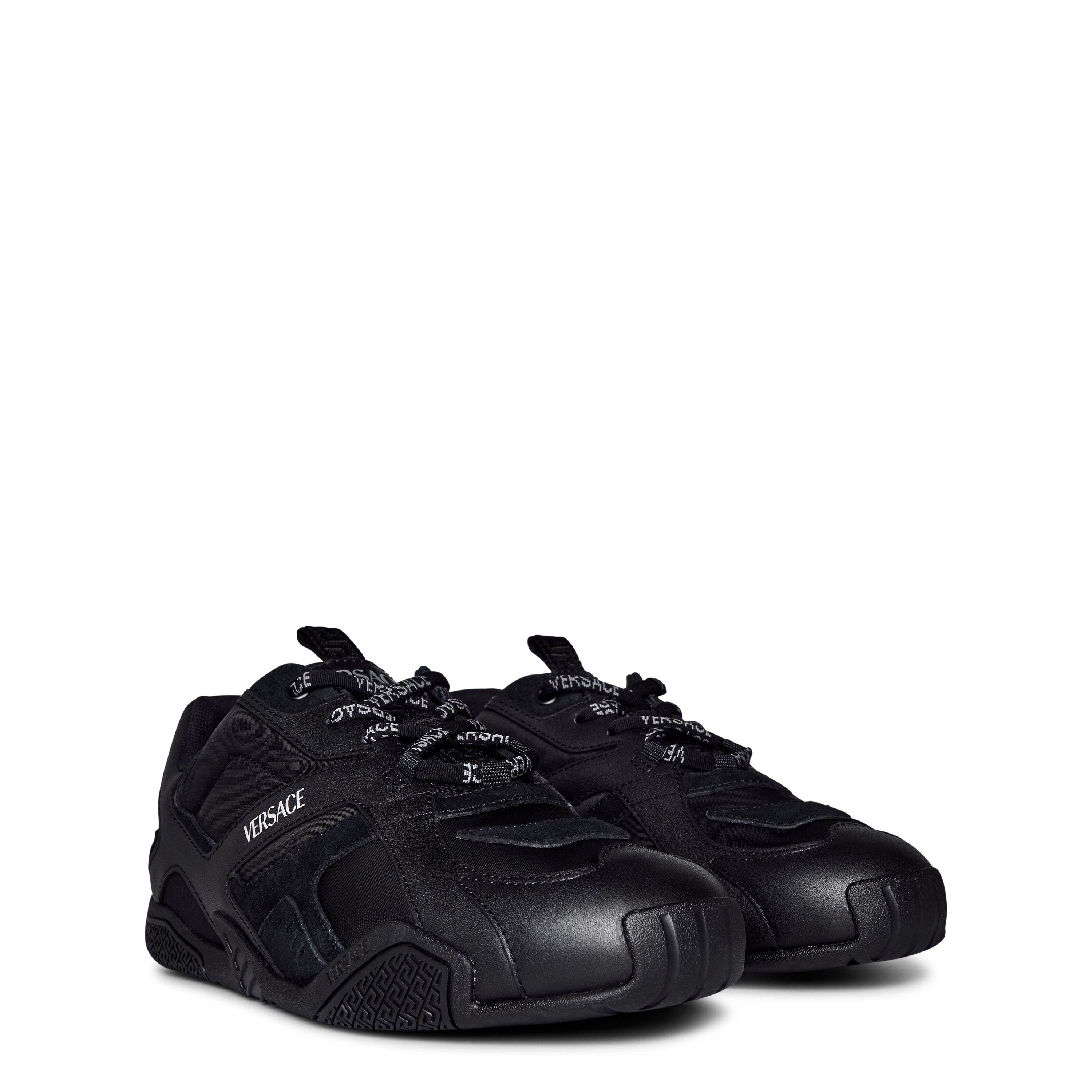 Black - Versace - Men's Galaxia Sculpted Sole Cushioned Runners - 4