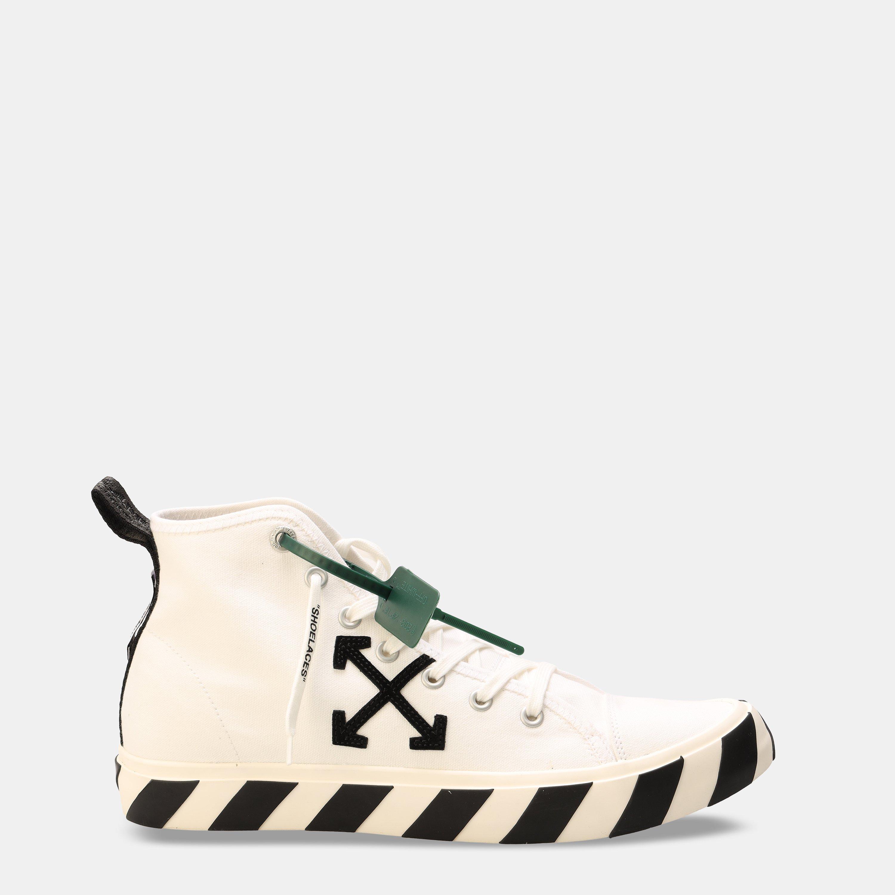 White Black - Off White - Men's Top Vulcan Low-Top Trainers - 1