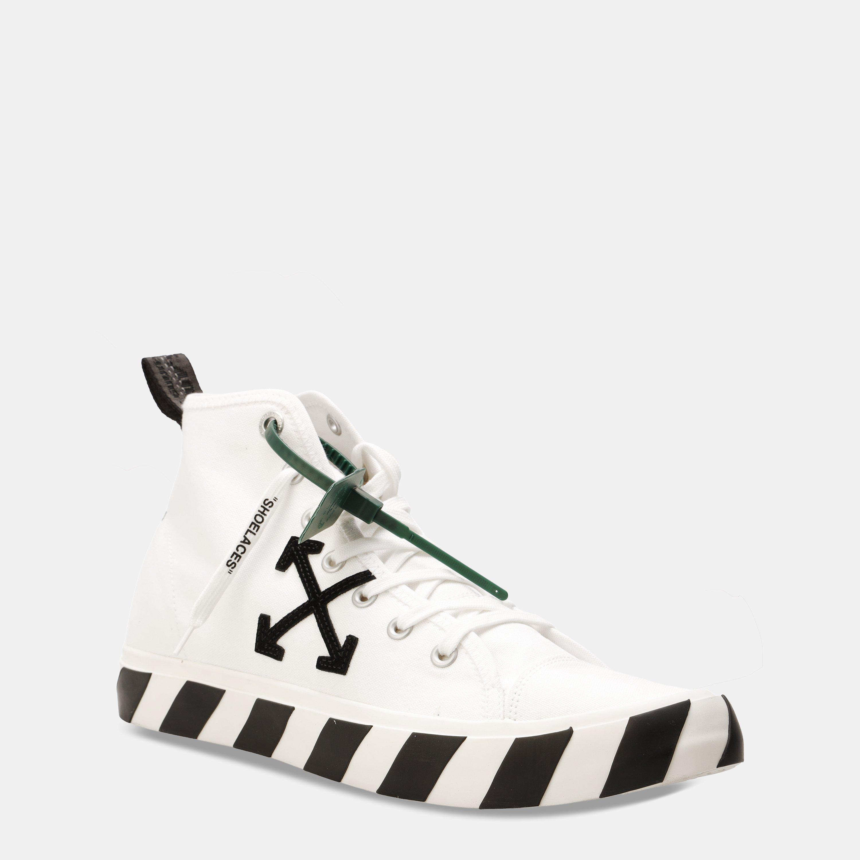 White Black - Off White - Men's Top Vulcan Low-Top Trainers - 2