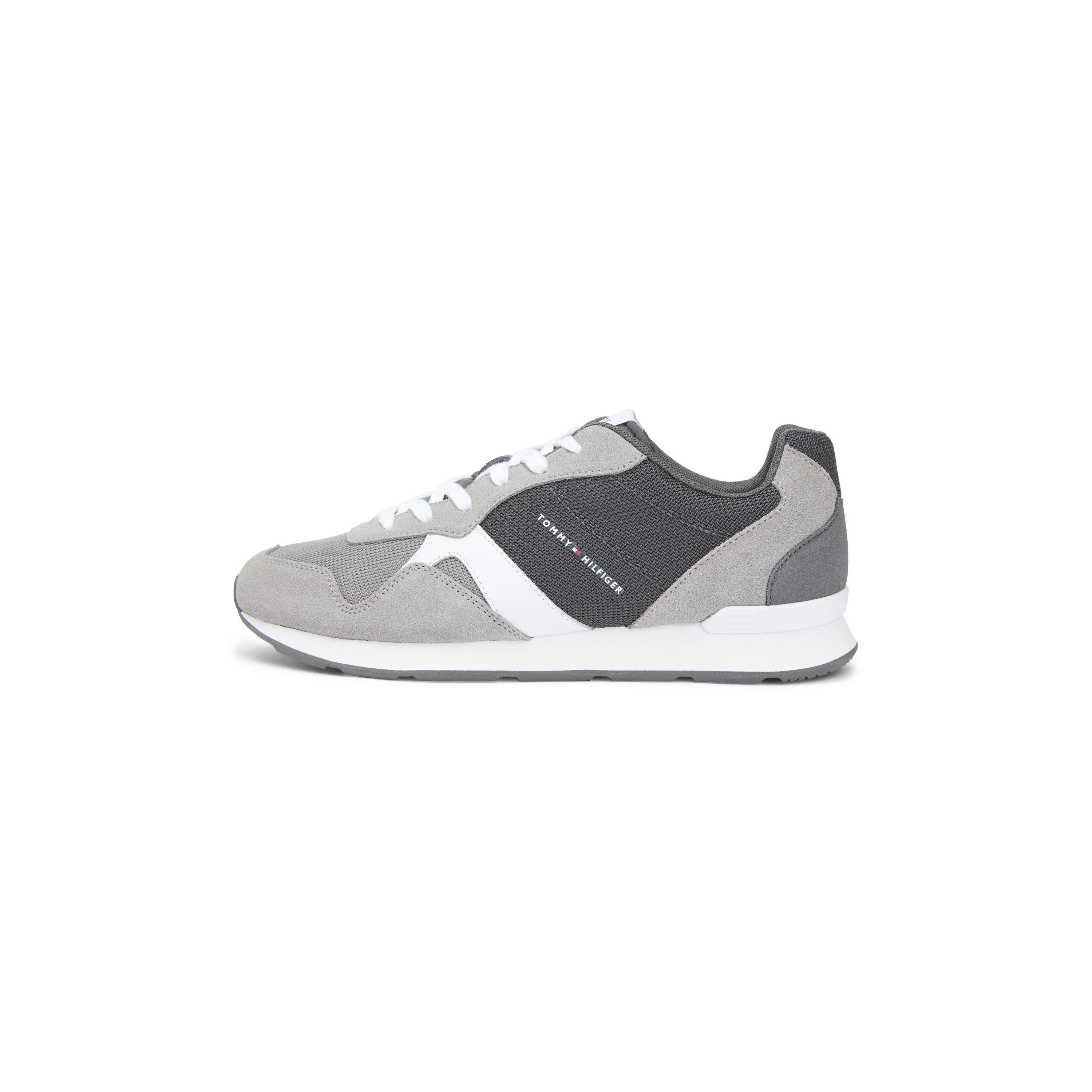 Tommy Hilfiger Men's Runner Icon Mix Runners - Uni Grey - 11 (46)