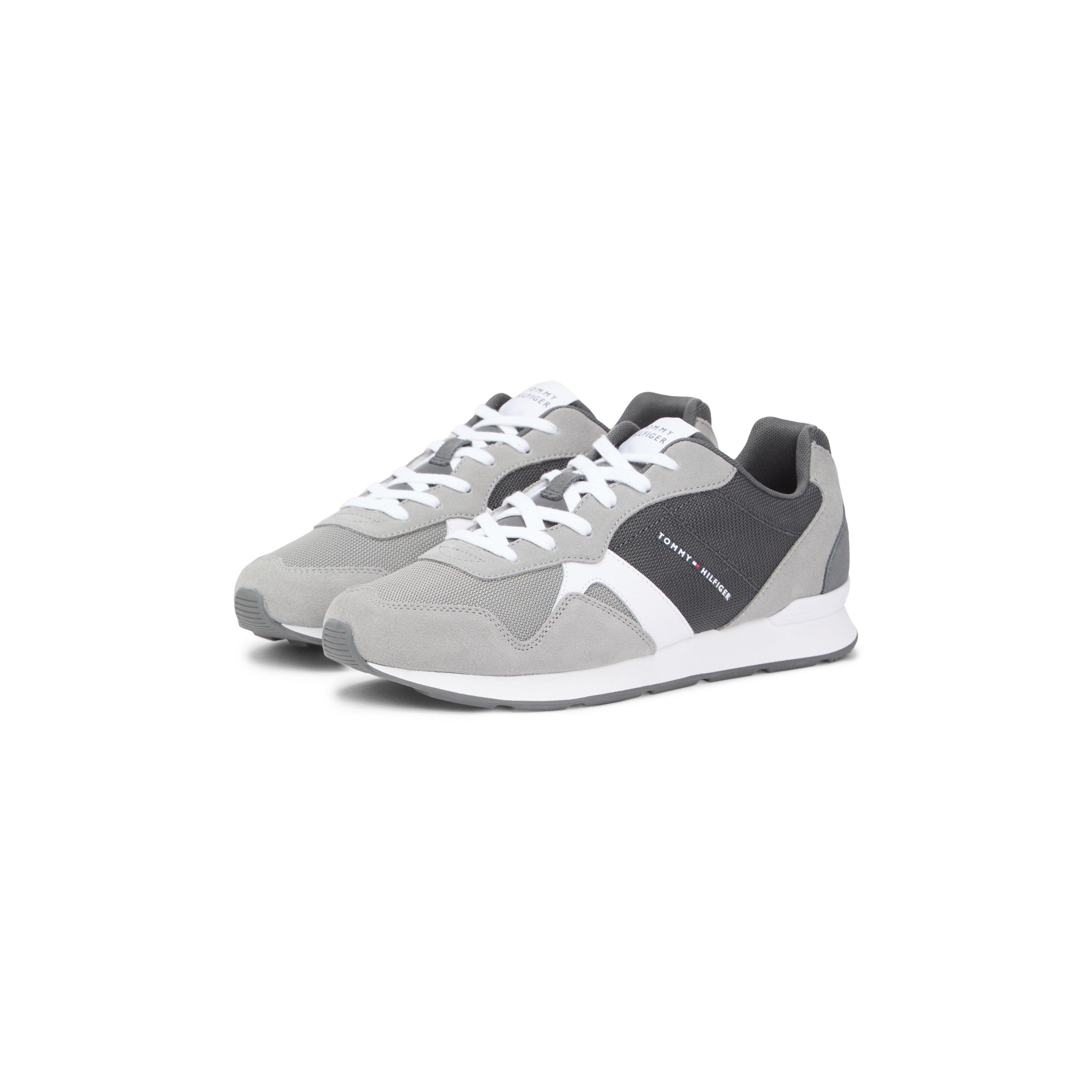 Uni Grey - Tommy Hilfiger - Men's Runner Icon Mix Runners - 3