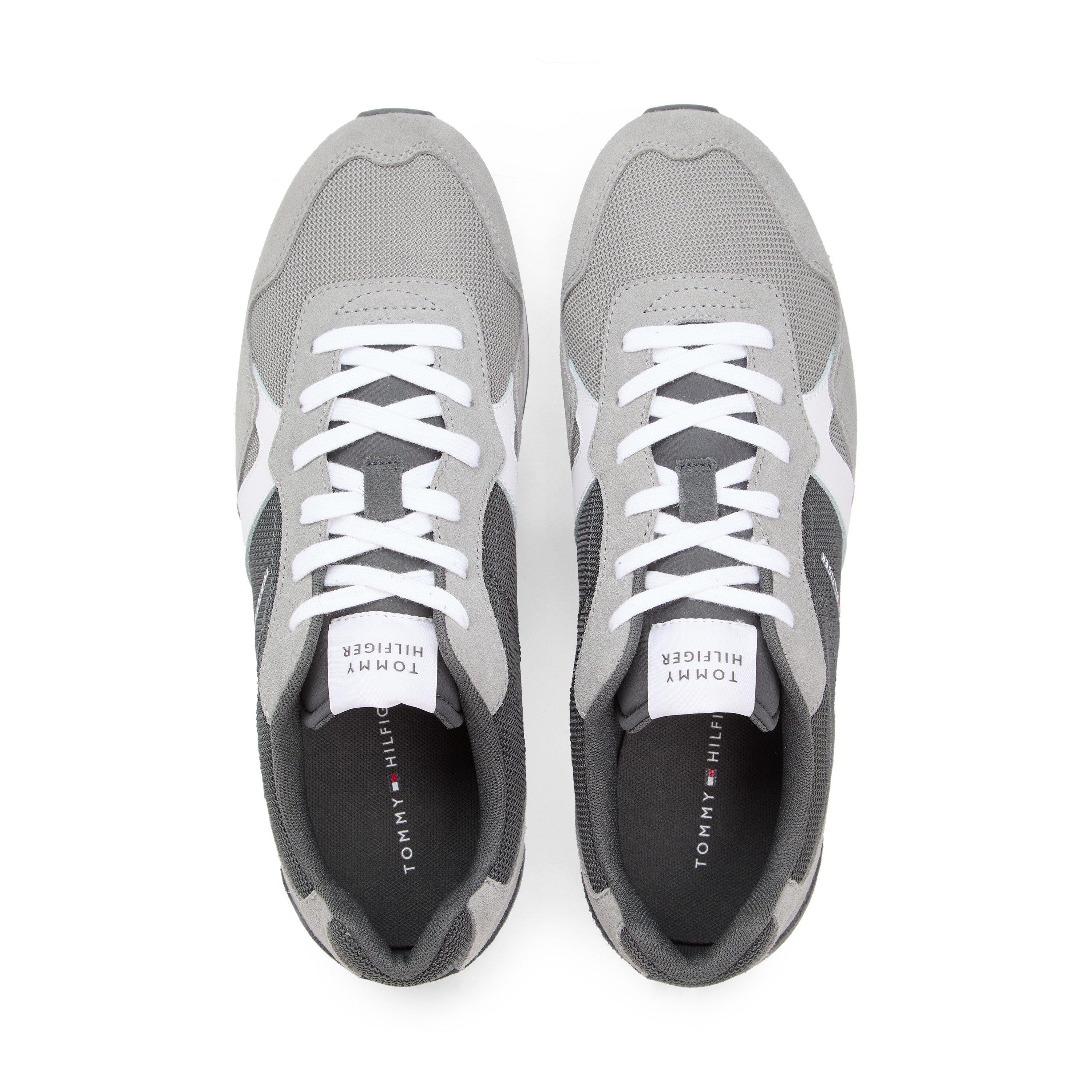 Uni Grey - Tommy Hilfiger - Men's Runner Icon Mix Runners - 4