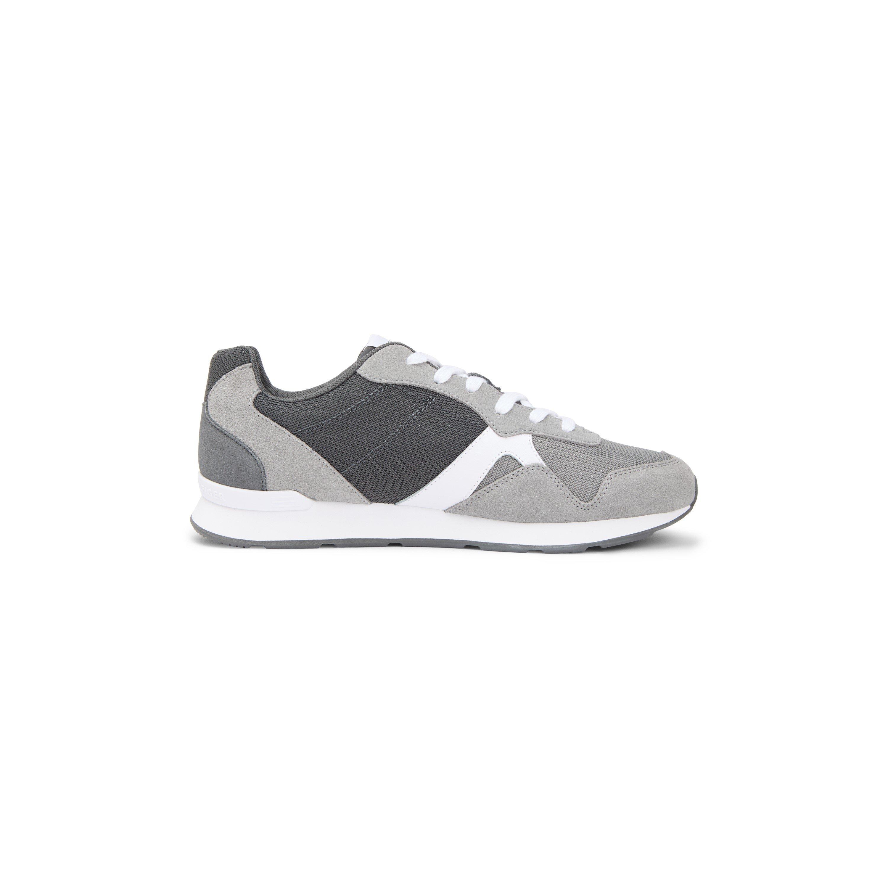 Uni Grey - Tommy Hilfiger - Men's Runner Icon Mix Runners - 7