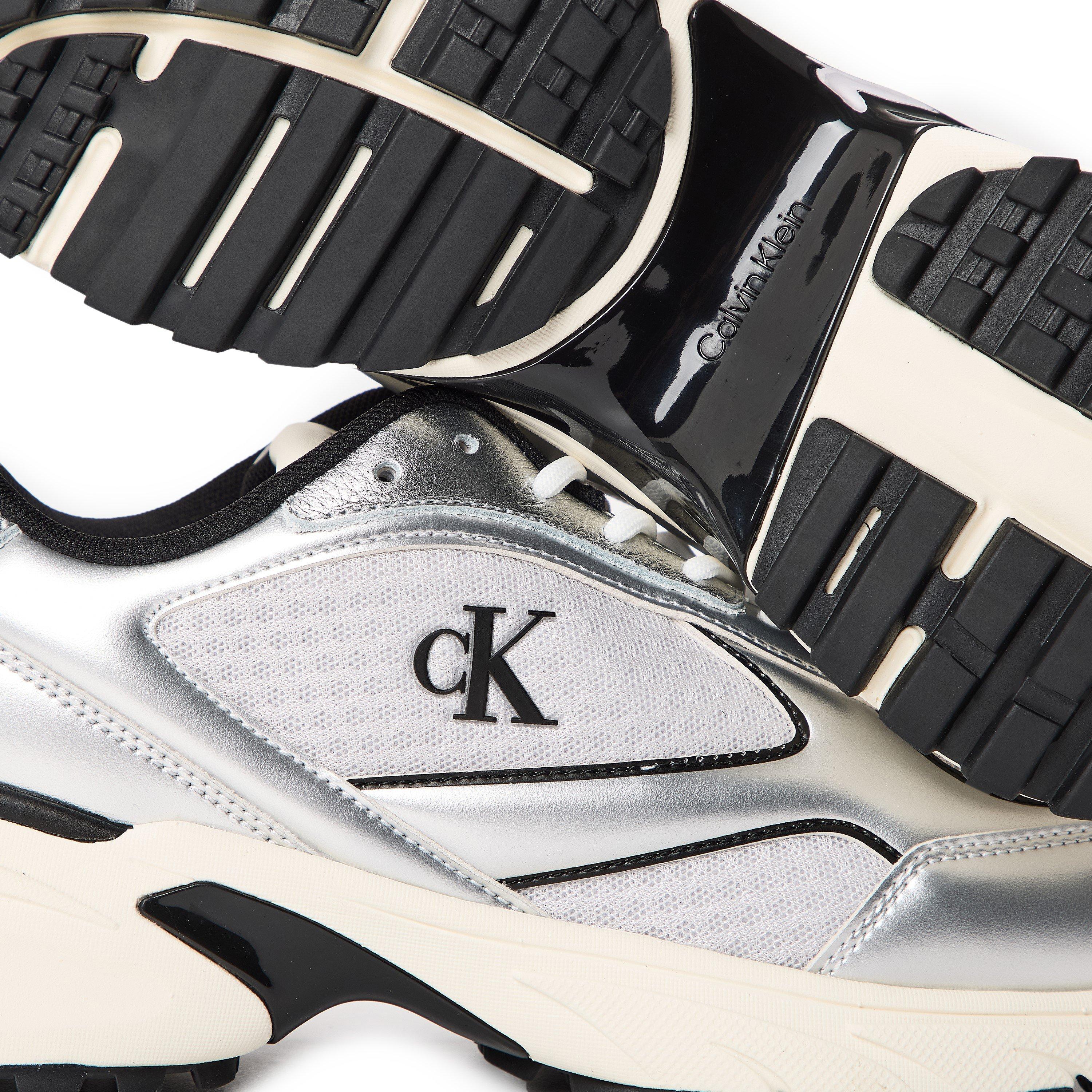 White/Silver - Calvin Klein - Men's Hike Runner Runners - 4