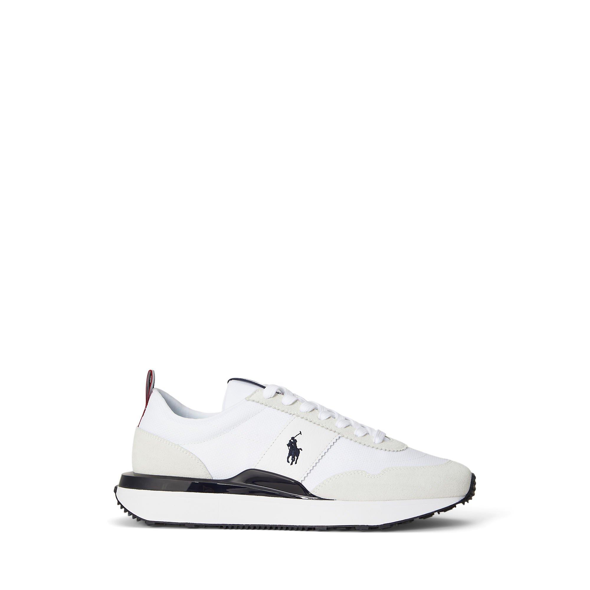 Polo Ralph Lauren Men's Train 89 Runners - Wht/Nvy/Red - Size 10 (44)