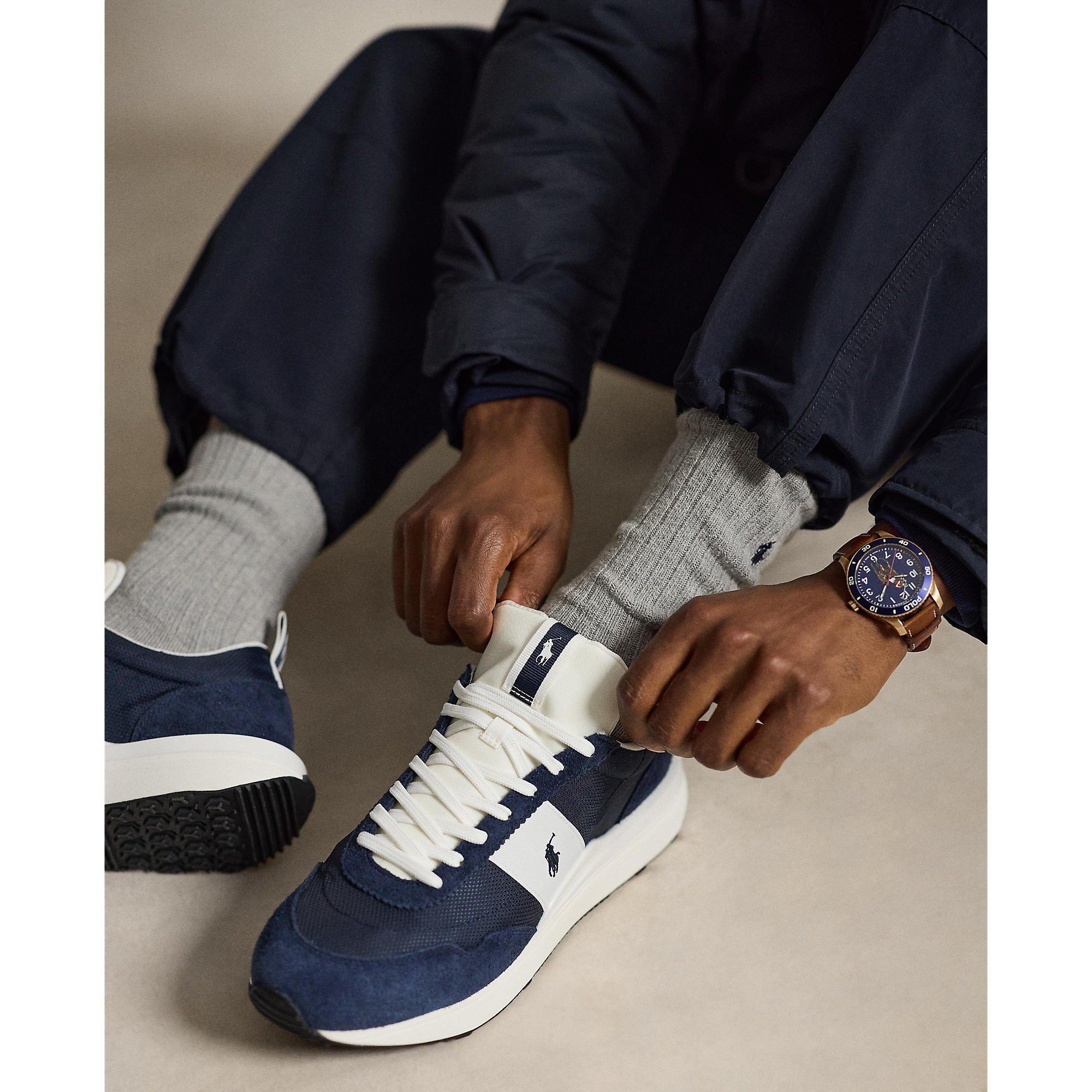 Navy/White - Polo Ralph Lauren - Men's Train 89 Runners - 3