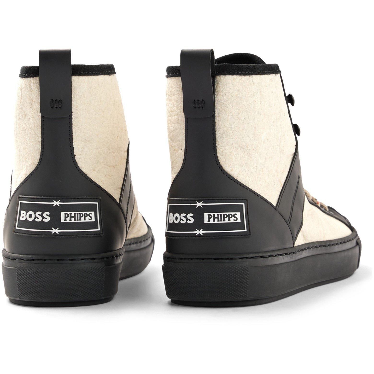Open White - Boss - Men's Mirage Hito Phipps High-Top Trainers - 3