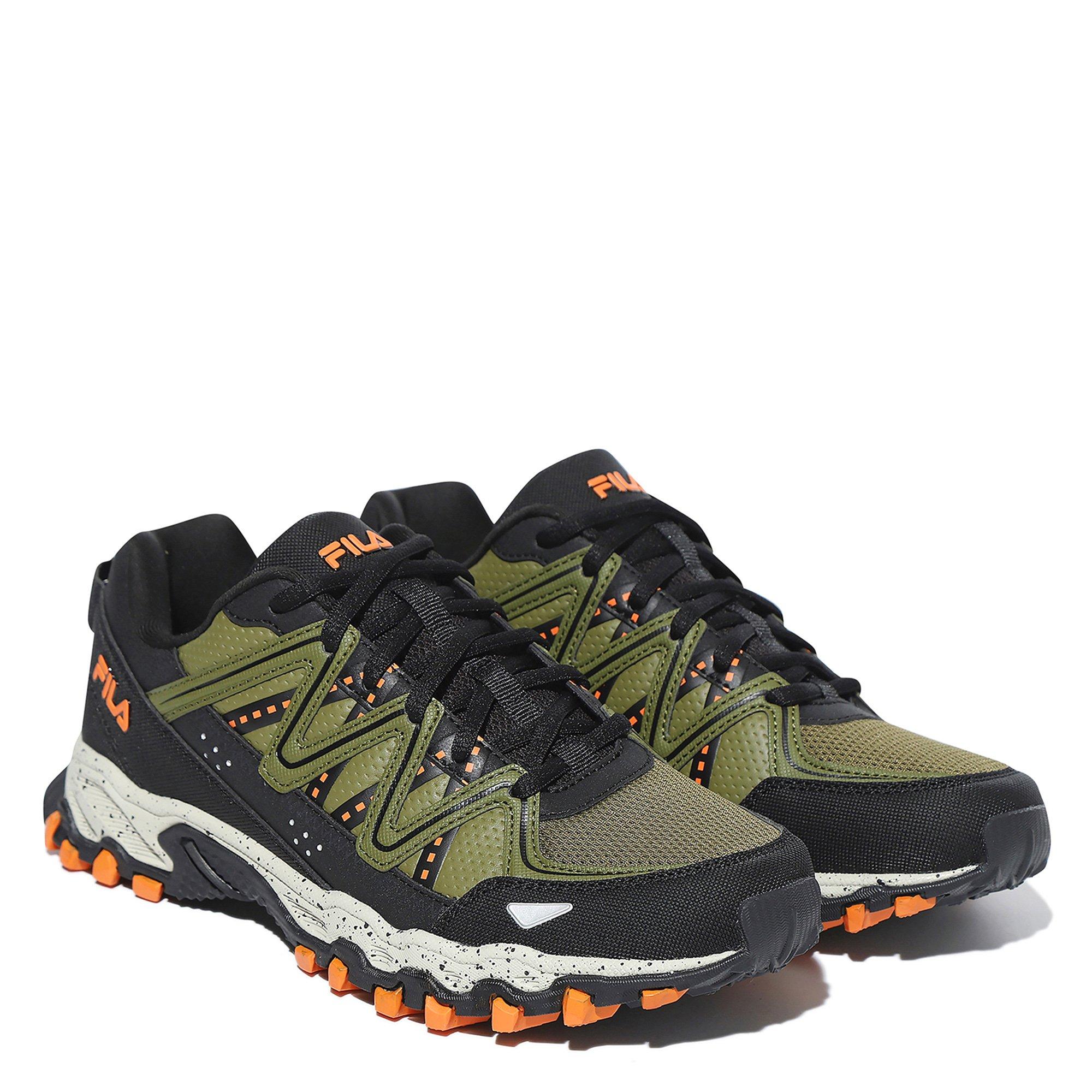 GRN/BLK/ORG - Fila - Firetrail EVO Shoes Mens - 5