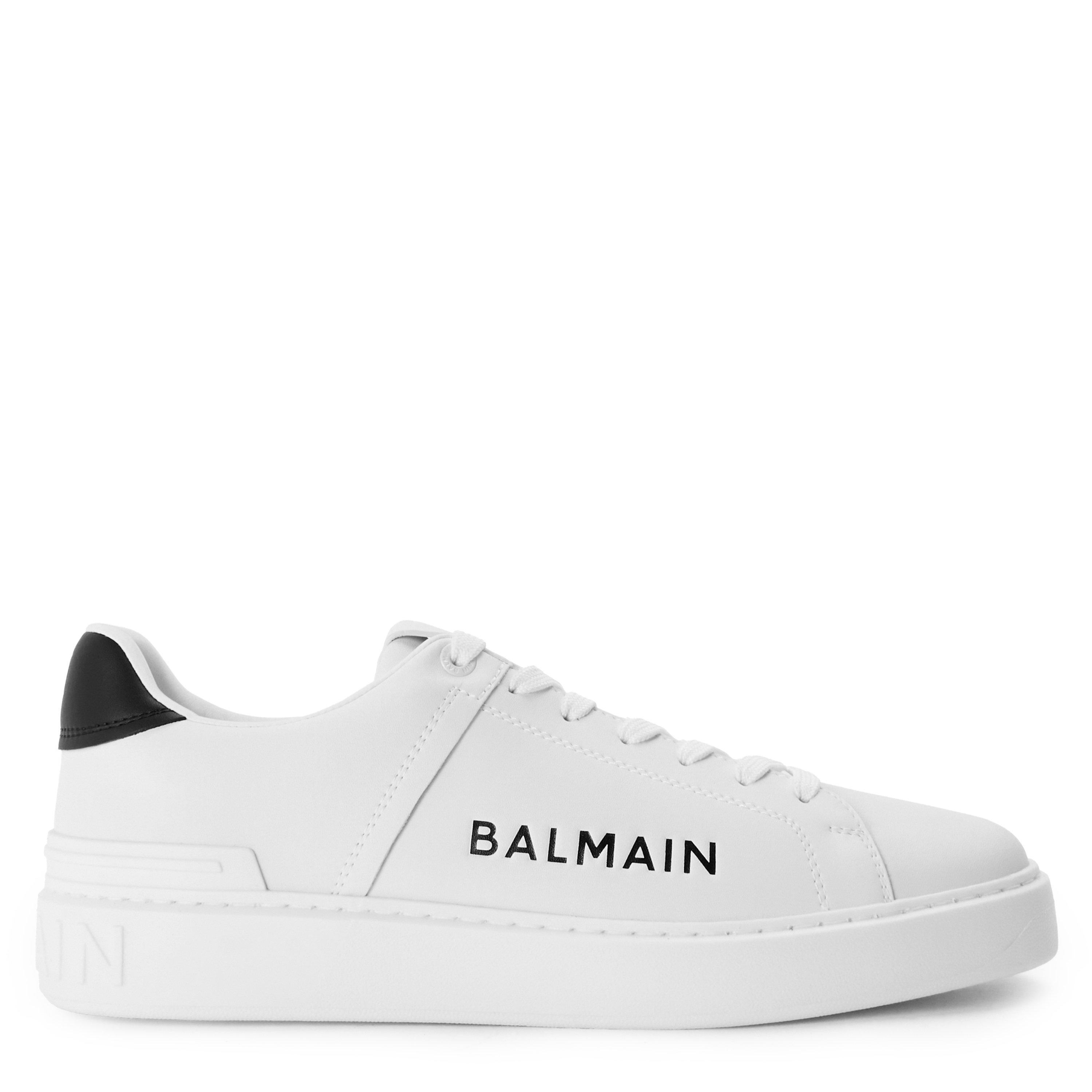 Balmain Men's B Court Low-Top Trainers - White - Size 11 (45)