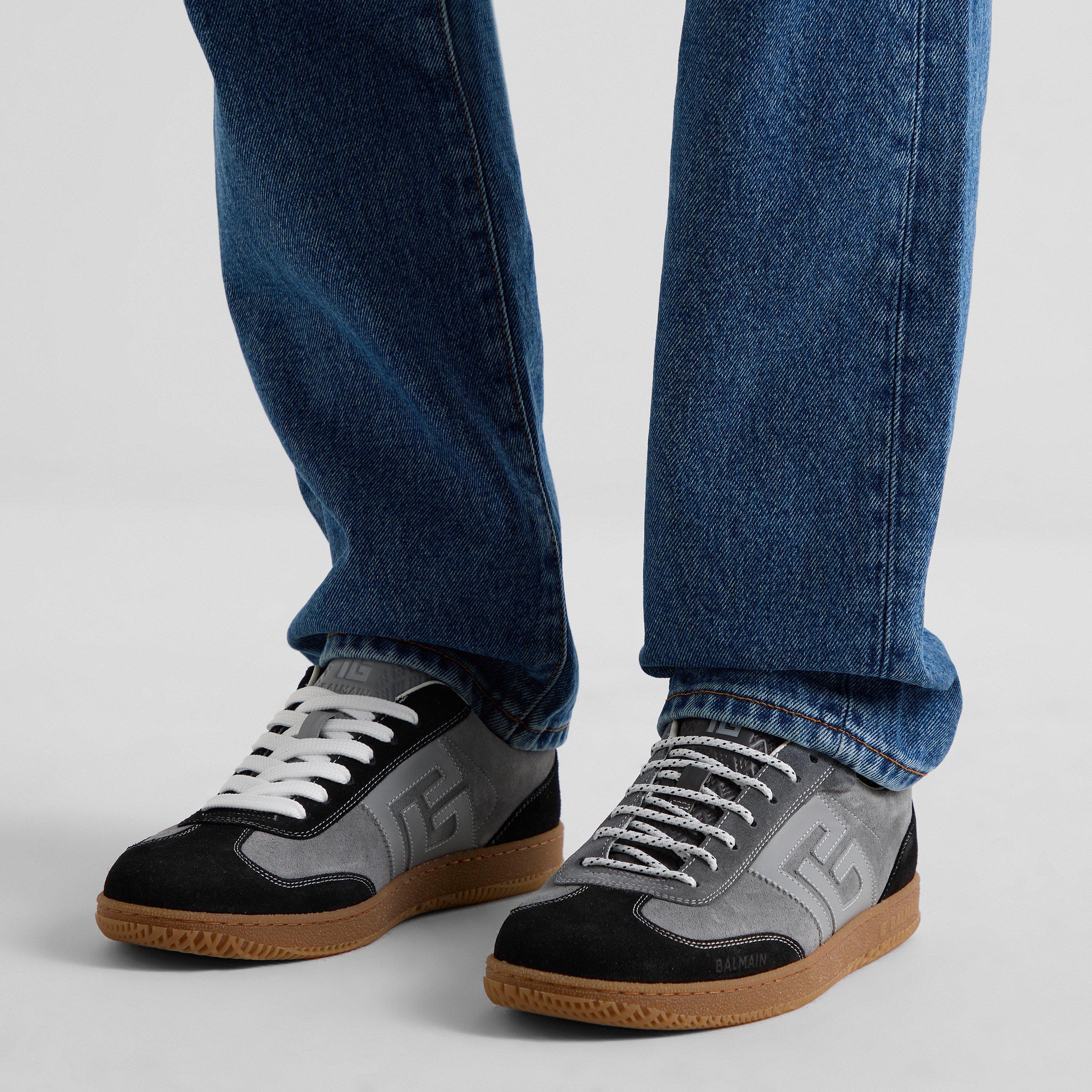 Grey - Balmain - Men's Low-Top Trainers - 3