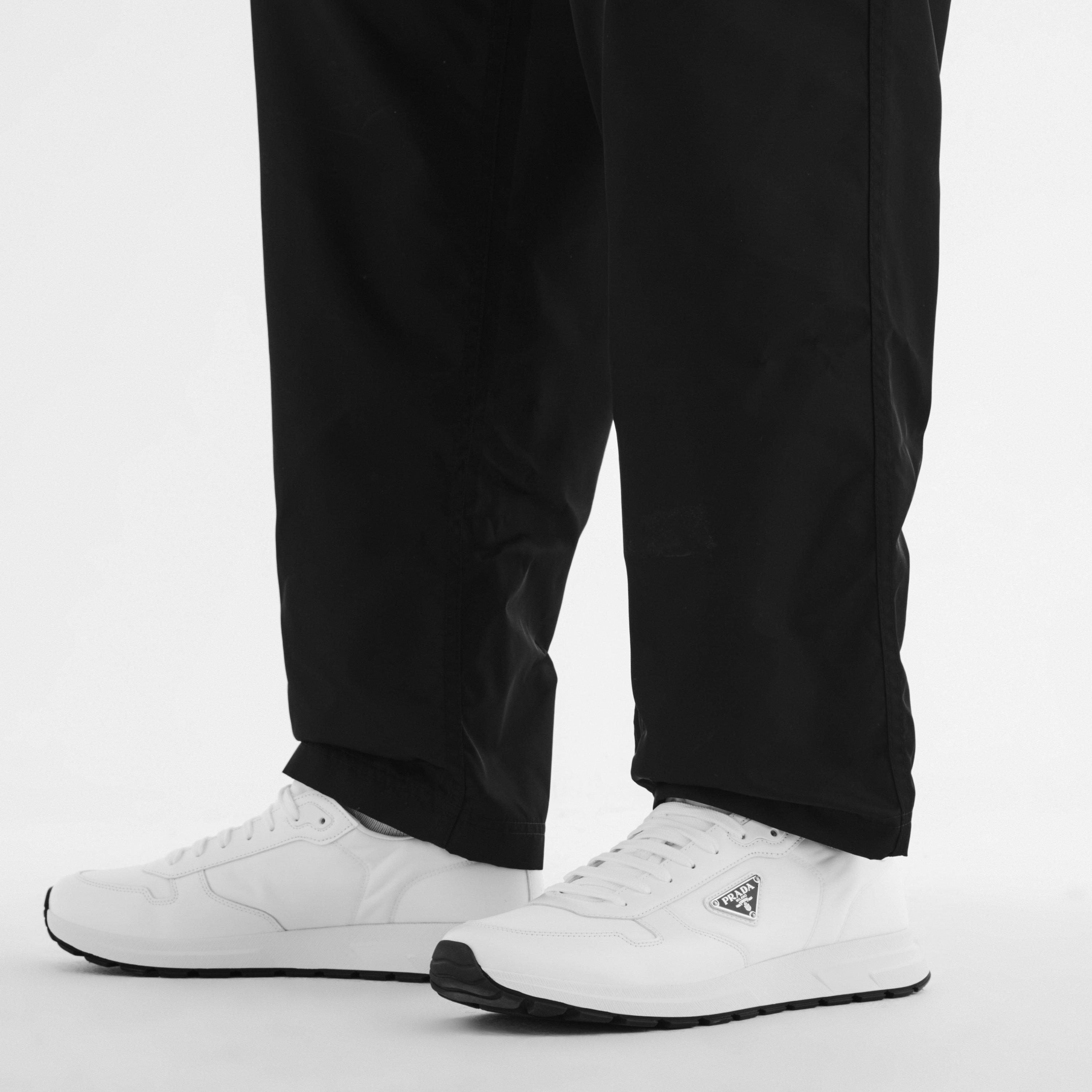 White/Black - Prada - Men'S Triangle Logo Re-Nylon Trainers - 3
