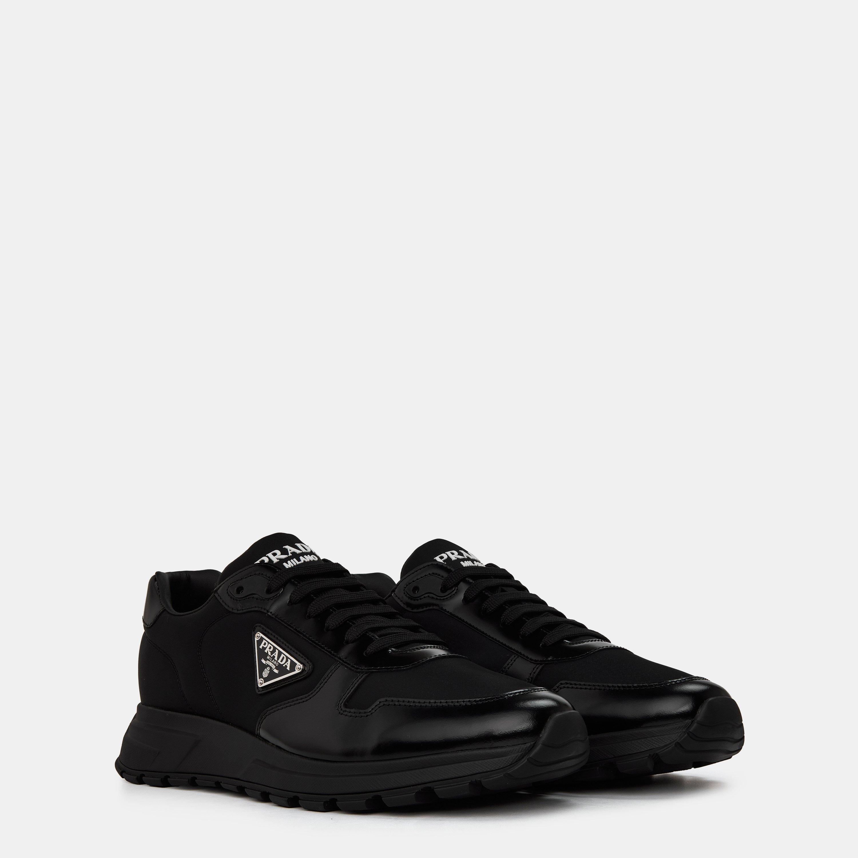 Nero - Prada - Men'S Triangle Logo Re-Nylon Trainers - 4