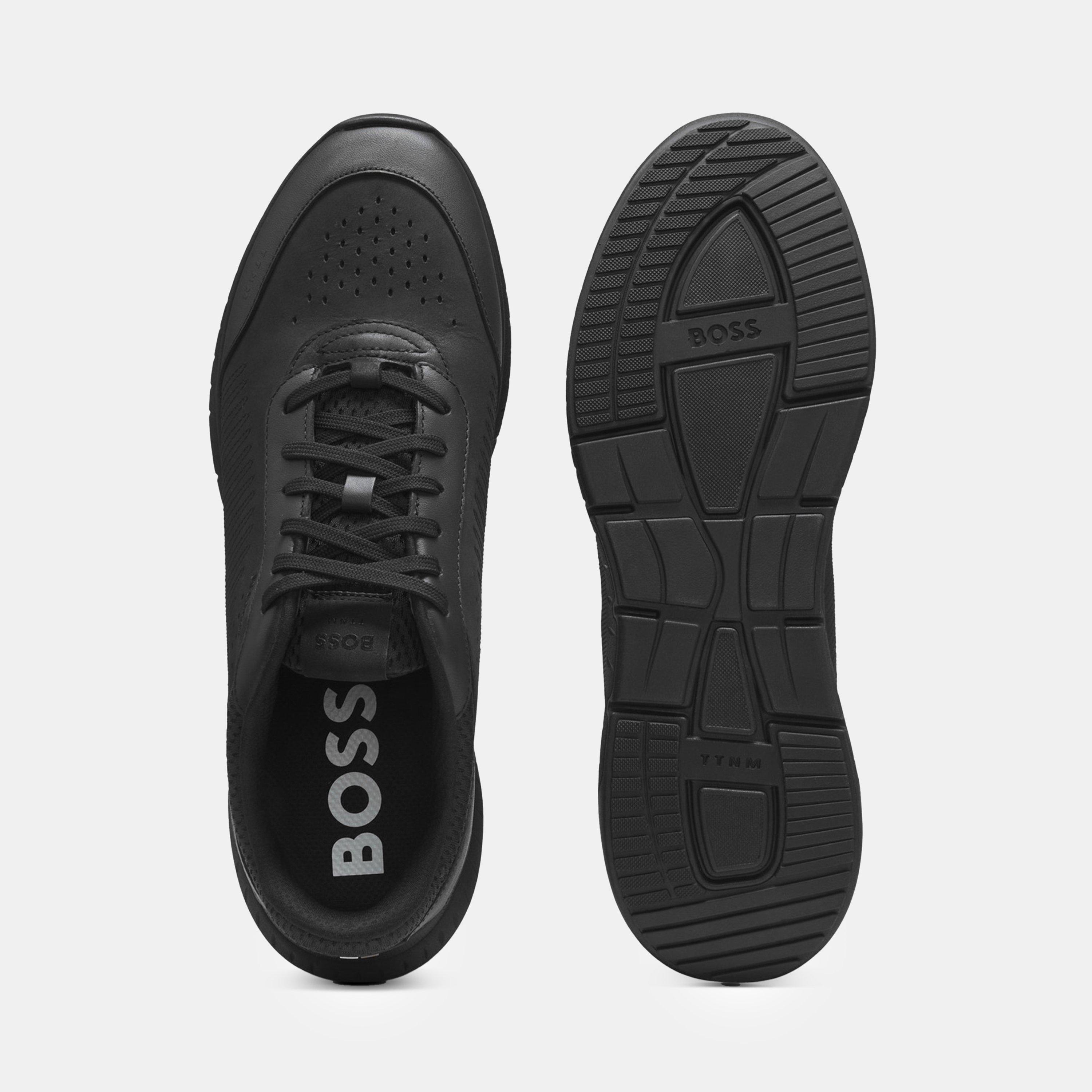 Black - Boss - Men's Titanis Cushioned Midsole Trainers - 4