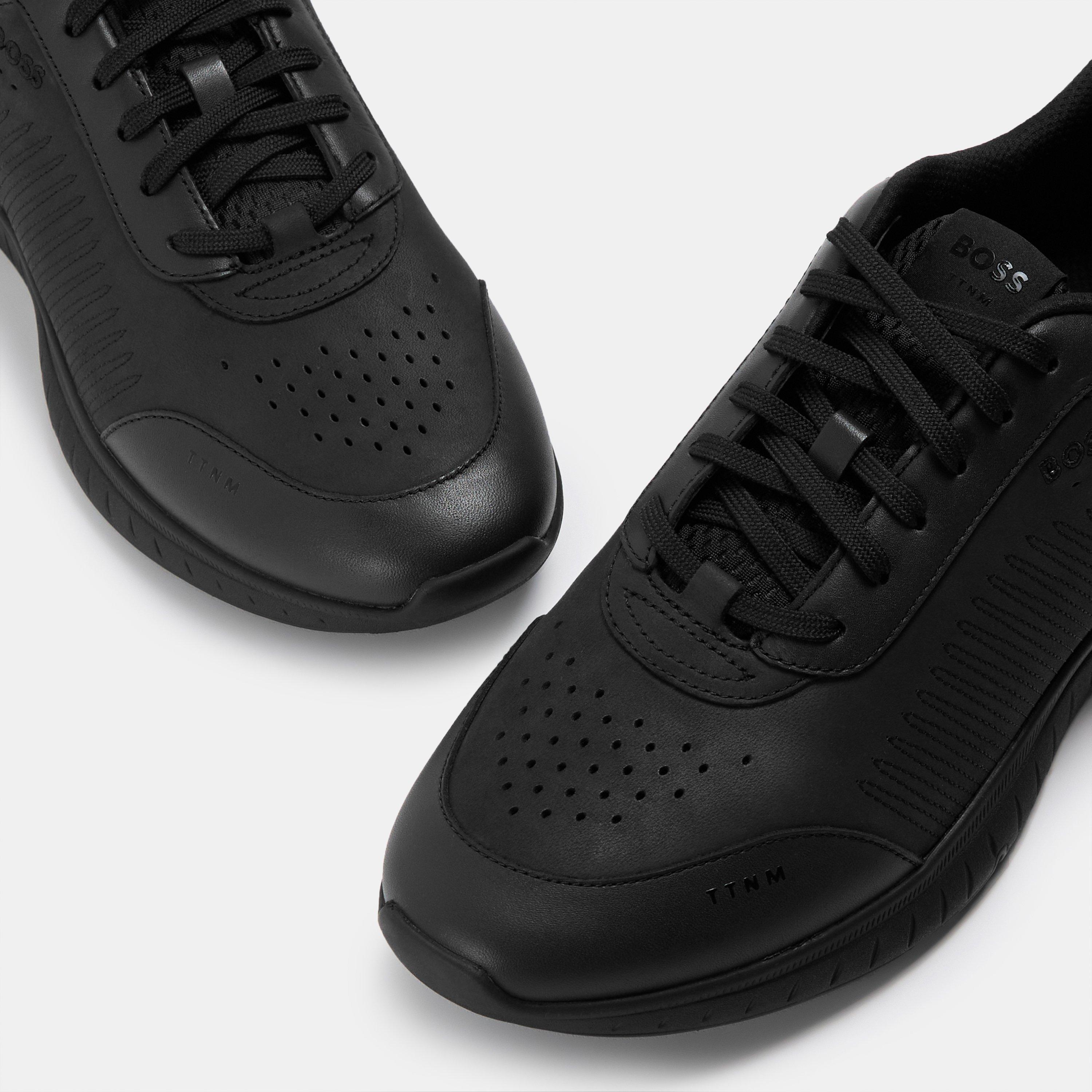 Black - Boss - Men's Titanis Cushioned Midsole Trainers - 5