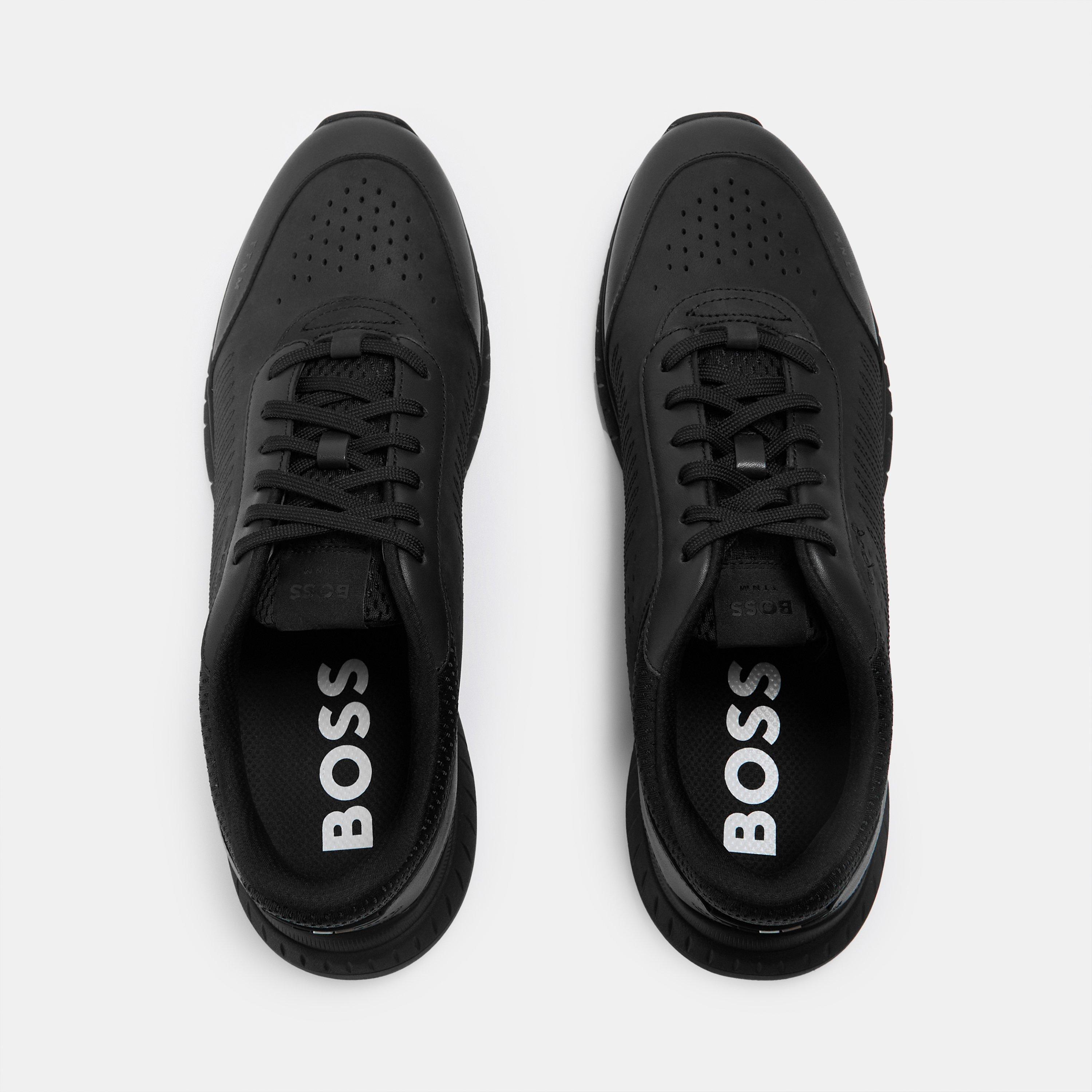 Black - Boss - Men's Titanis Cushioned Midsole Trainers - 6