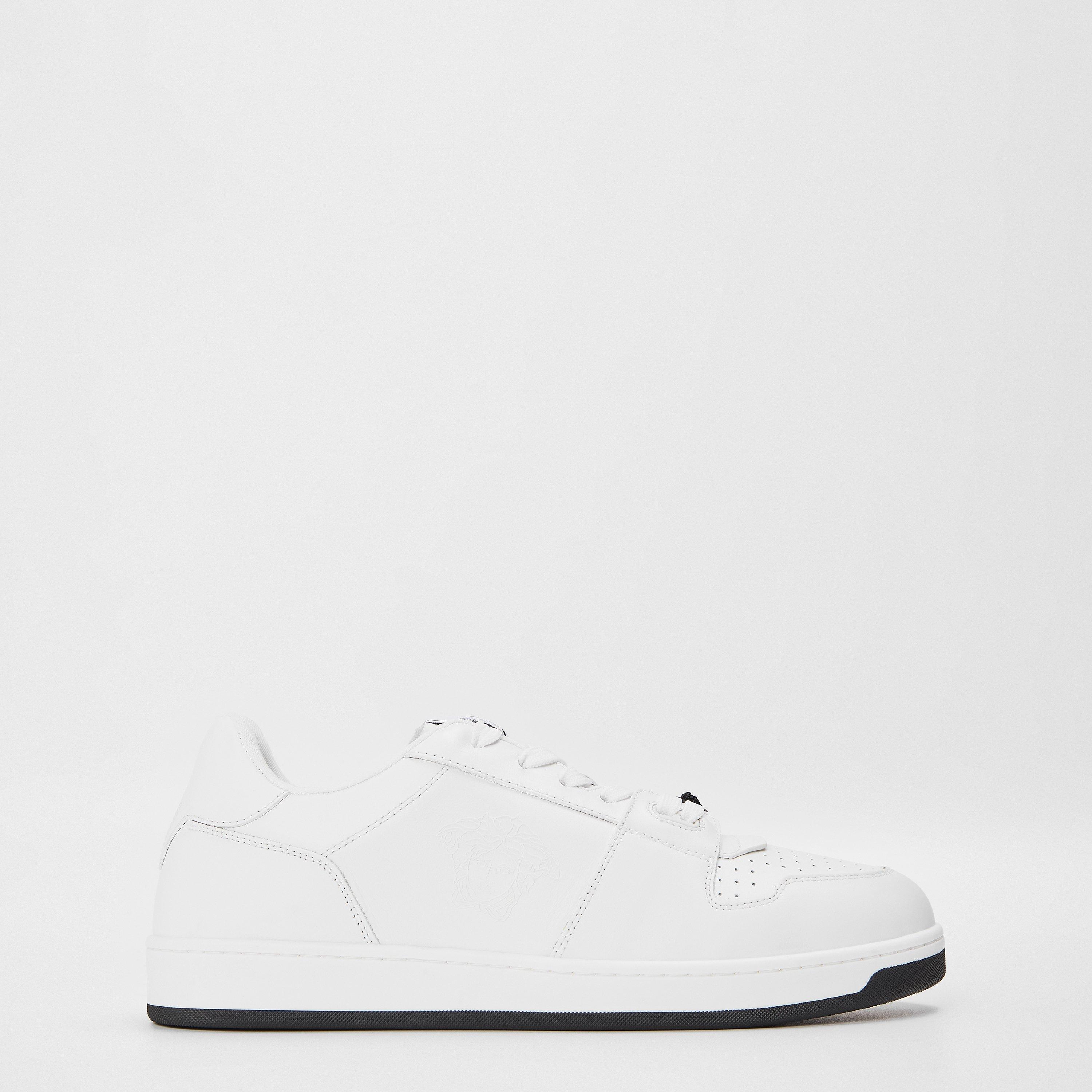 Versace Men's Medusa Sneak Low-Top Trainers - White - Size 7 (41)