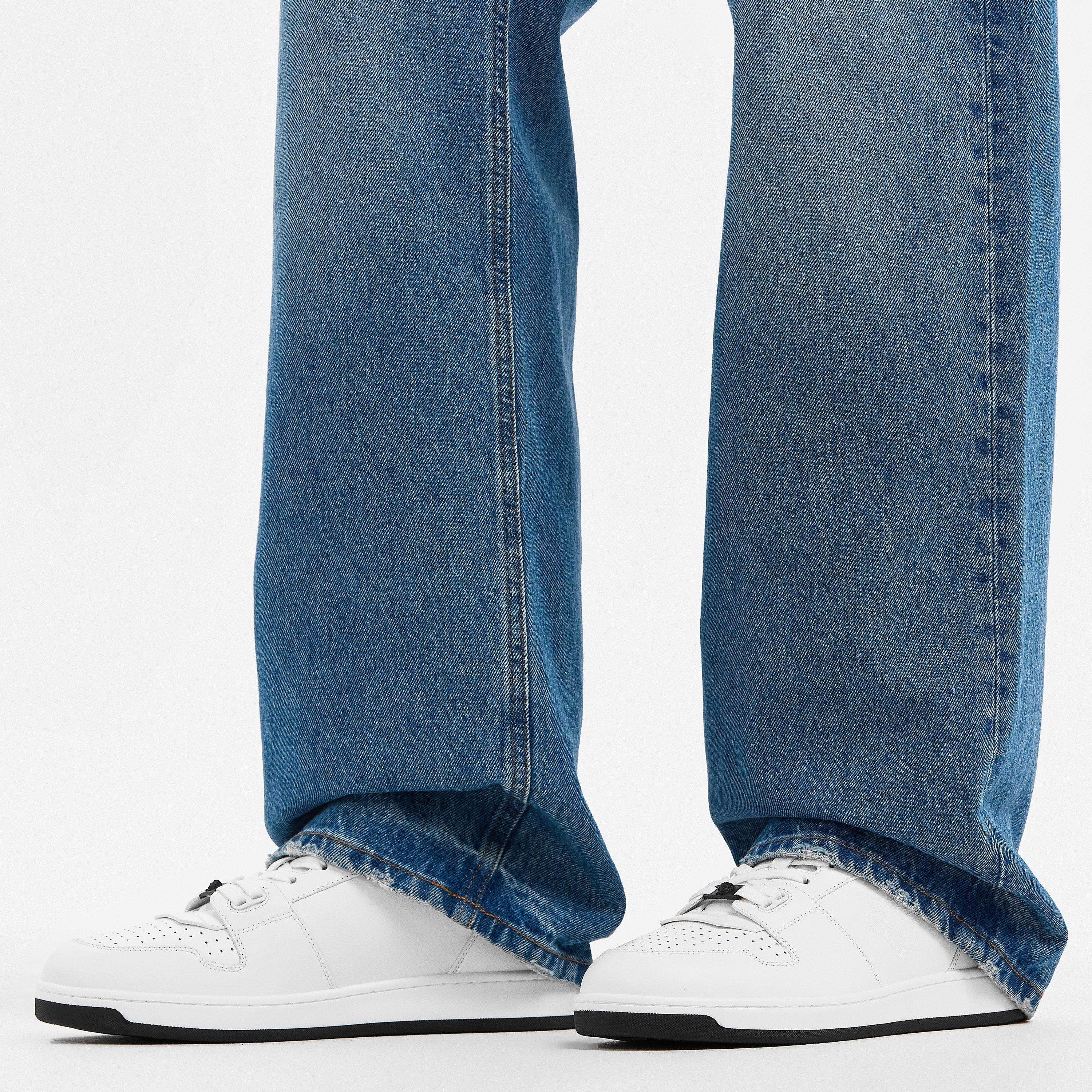 White - Versace - Men's Medusa Sneak Low-Top Trainers - 3