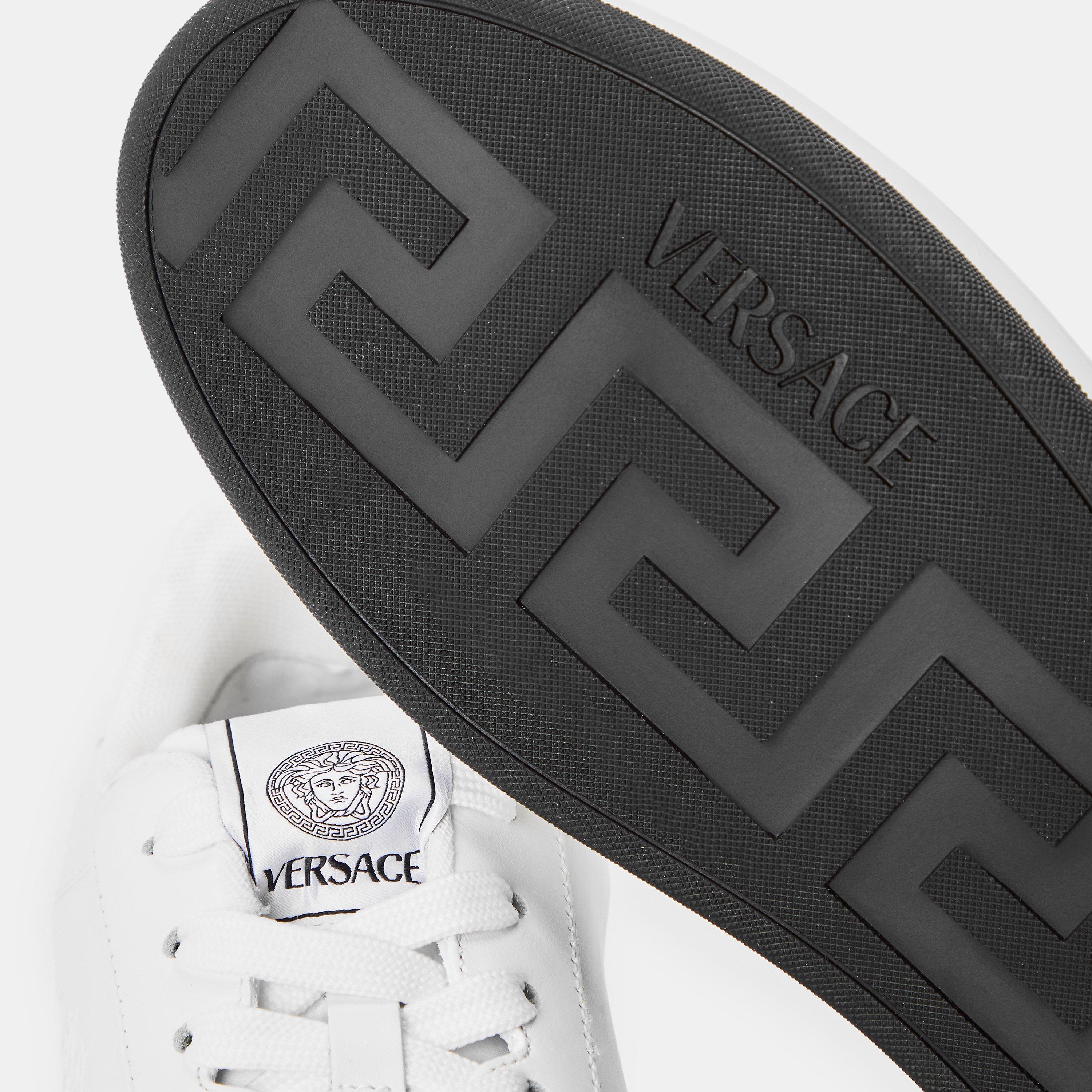 White - Versace - Men's Medusa Sneak Low-Top Trainers - 4