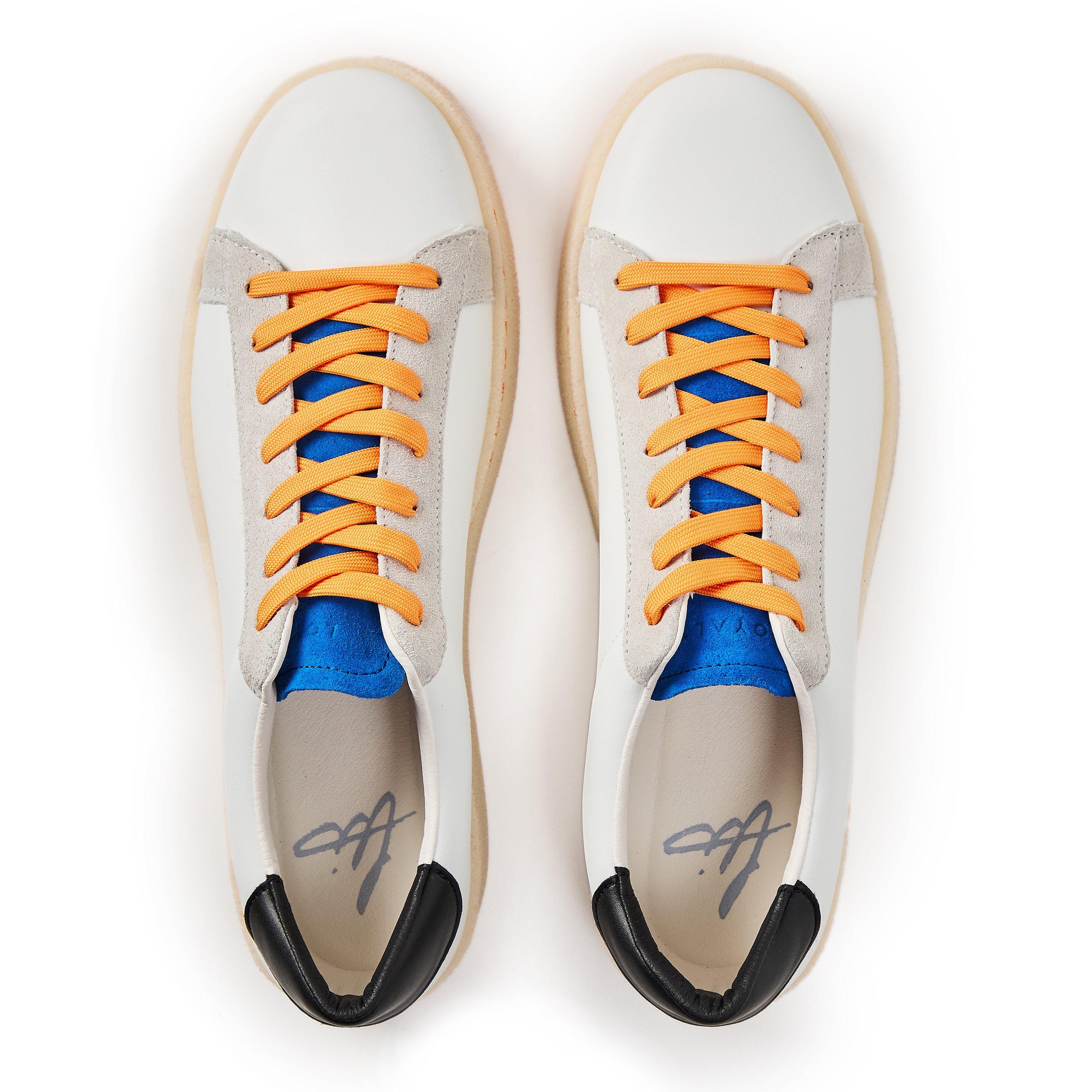 Wht/Blue/Orange - Loyalti - Men's Castro Low-Top Trainers - 6