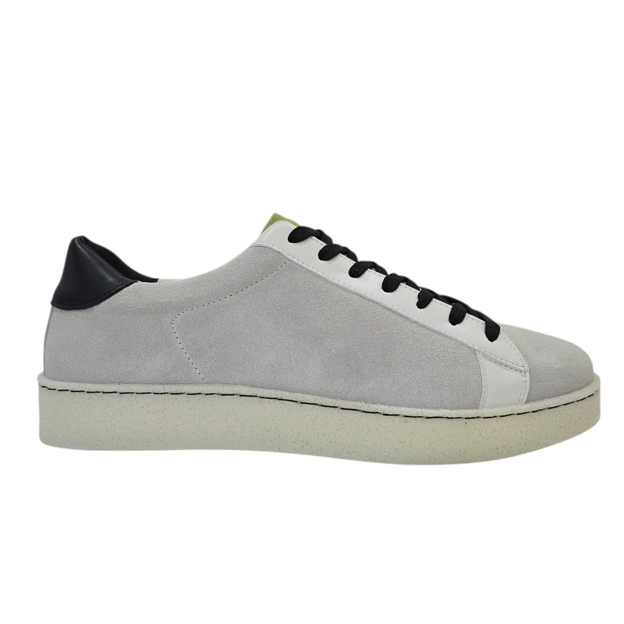 Loyalti Men's Castro Low-Top Trainers - Grey/Wht/Green - 11 (46)