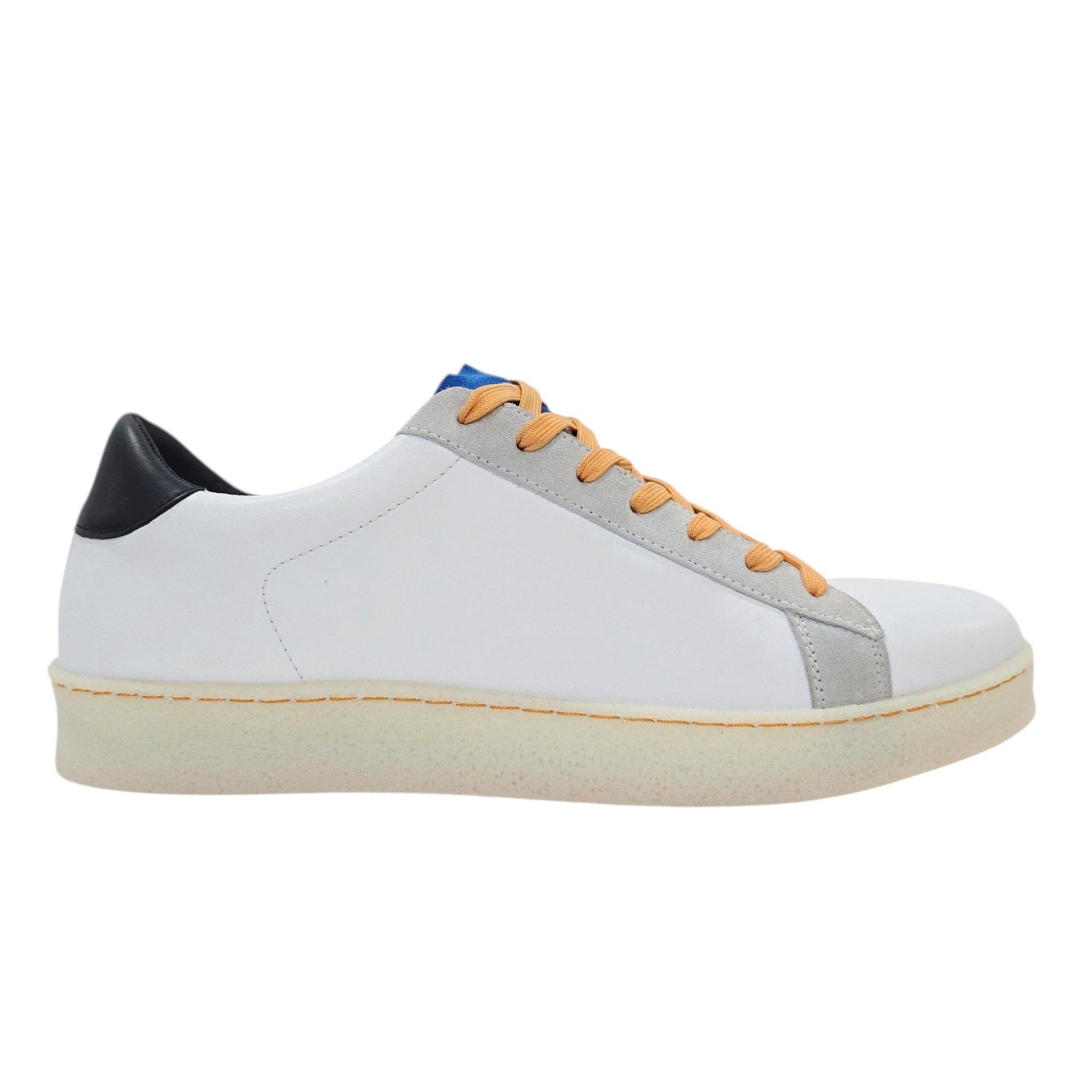 Loyalti Men's Castro Low-Top Trainers - Wht/Blue/Grey - 11 (46)