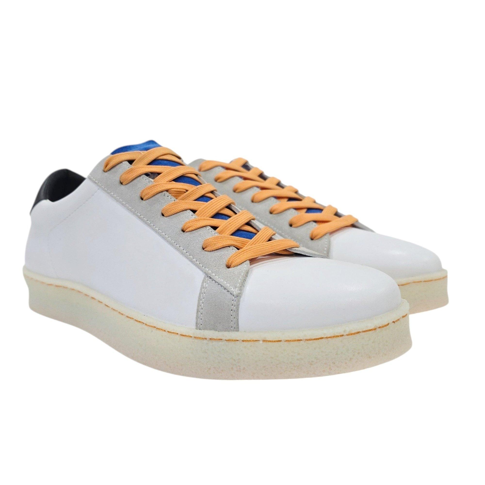Wht/Blue/Grey - Loyalti - Men's Castro Low-Top Trainers - 3
