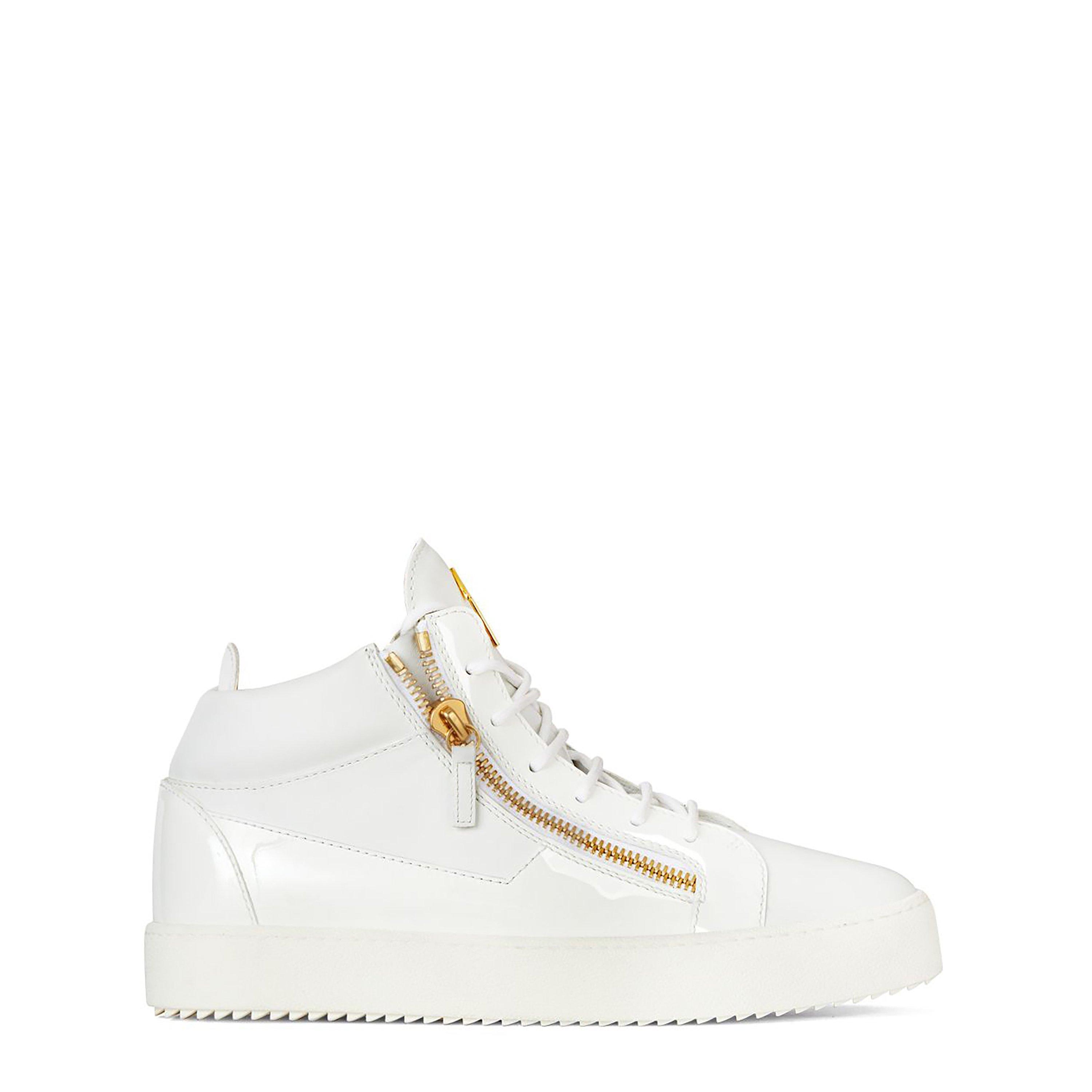 Giuseppe Zanotti May Patent High Top Top Trainers - White 86442 - Size 6 (39)