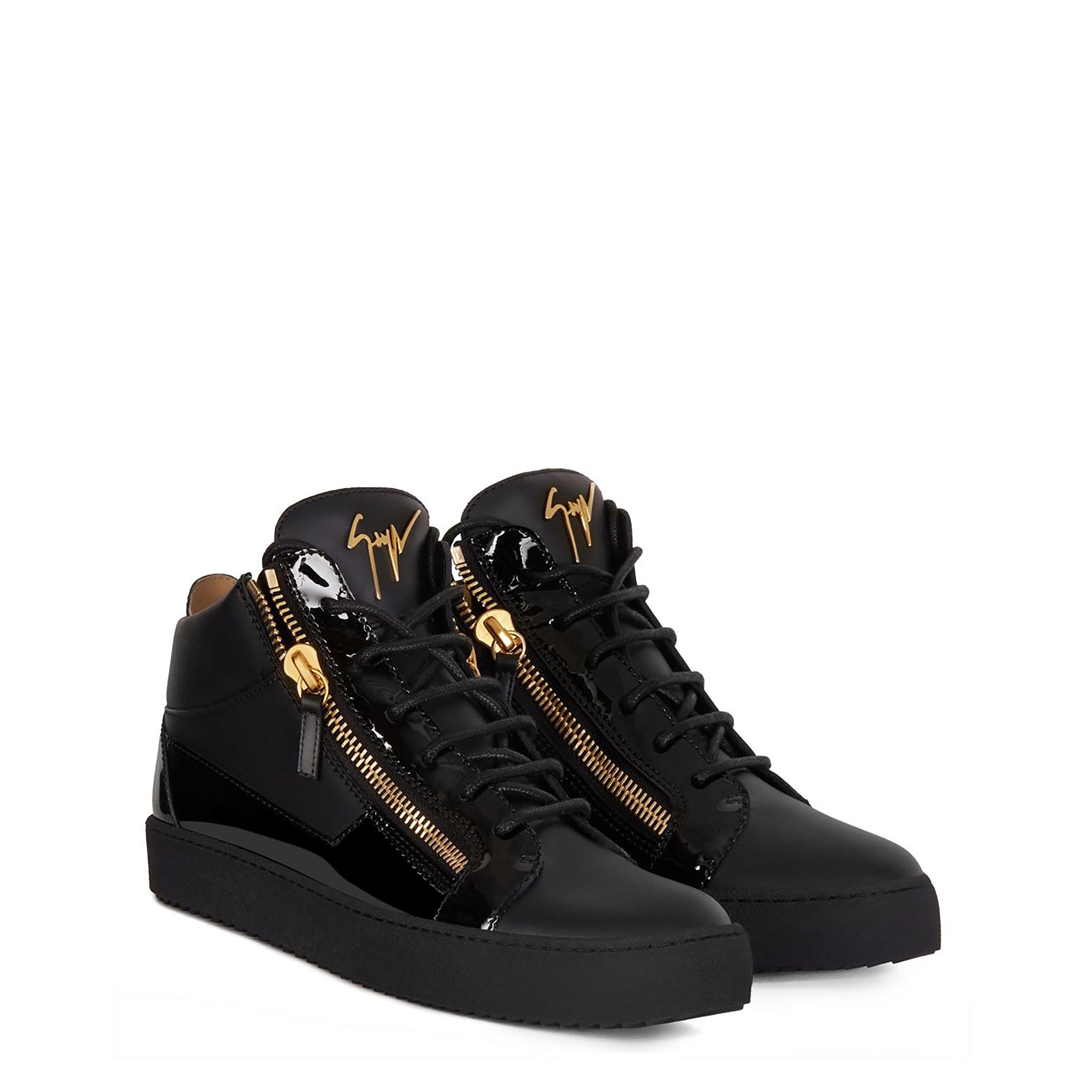 Black - Giuseppe Zanotti - May Patent High Top Top Trainers - 3