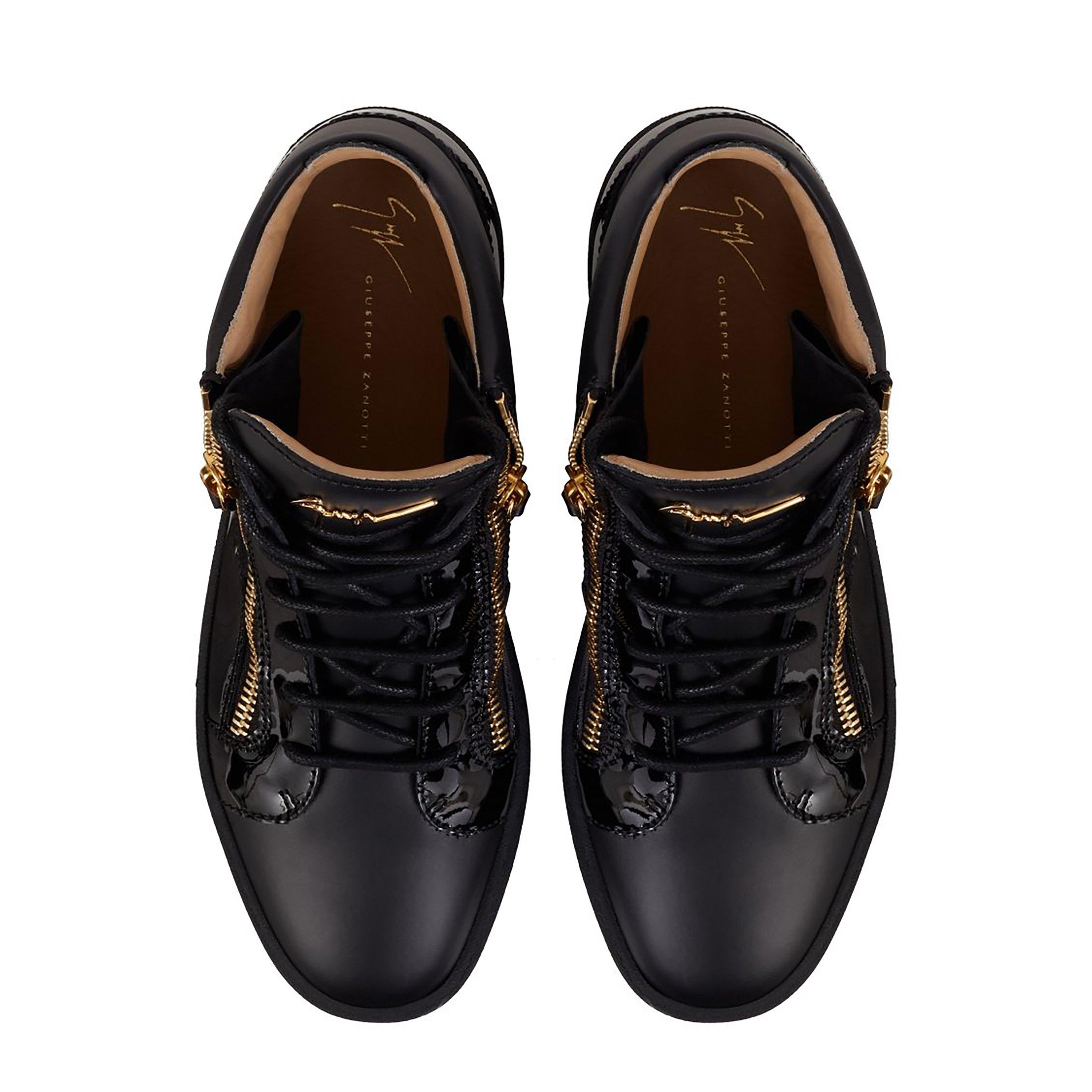 Black - Giuseppe Zanotti - May Patent High Top Top Trainers - 5