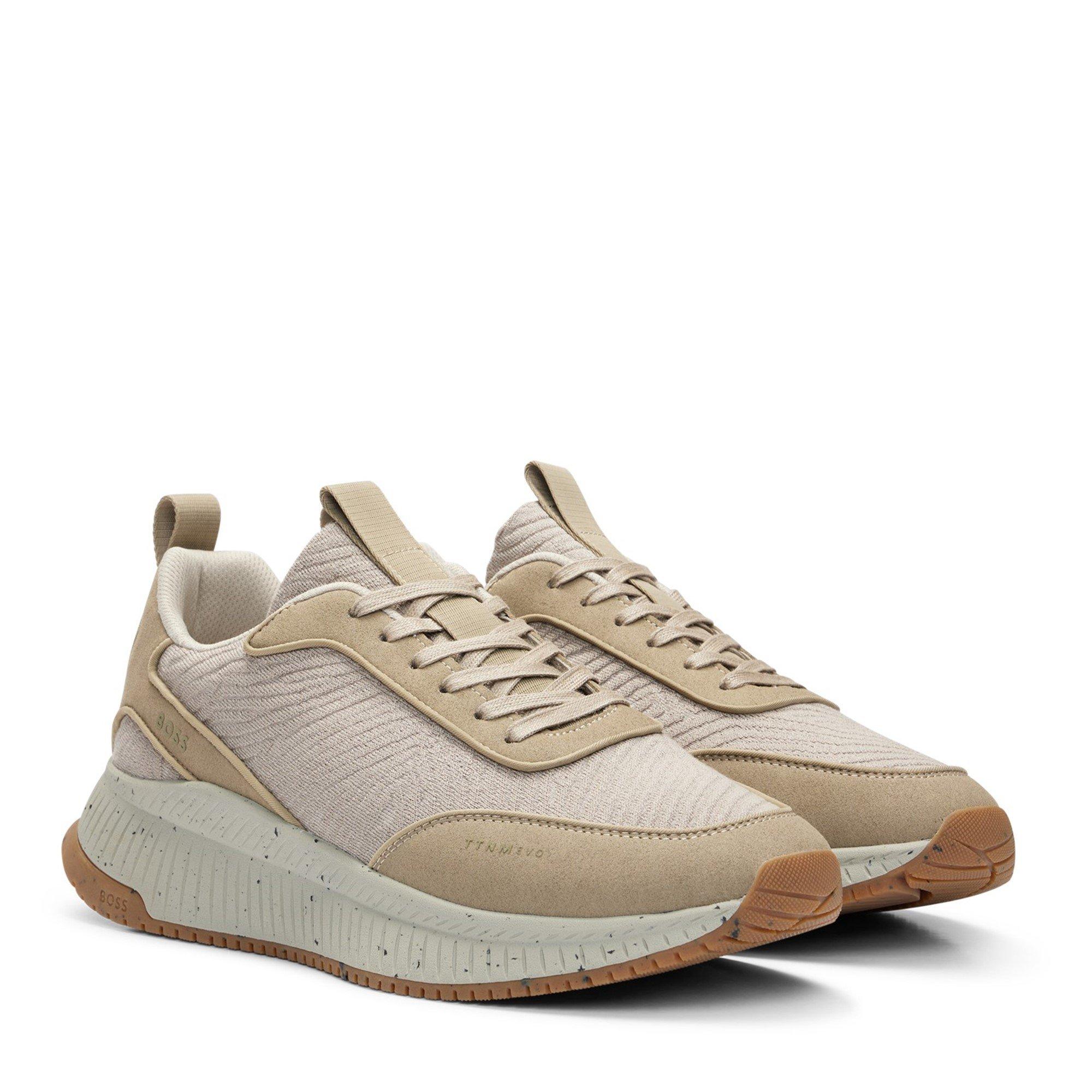 Light Beige - Boss - Men's Ttnm Evo Runners Low-Top Trainers - 3