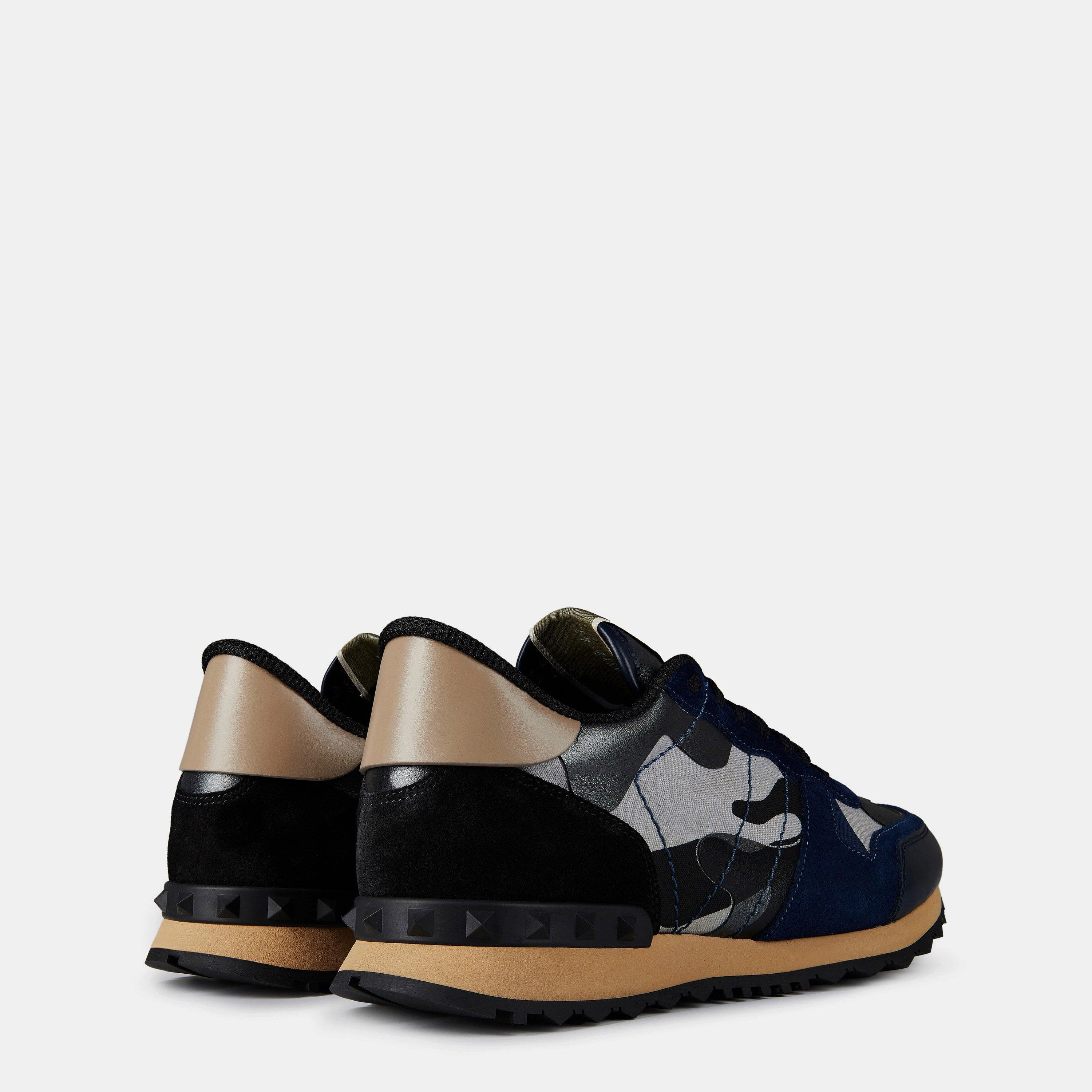 Blue BY0 - Valentino Garavani - Rockstud Camouflage Trainers - 5