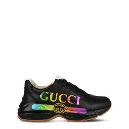 Gucci Rhyton Leather Trainers