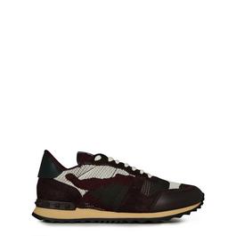 Valentino Garavani Mesh Camouflage Rockrunner Sneakers