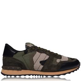 Valentino Garavani Mesh Camouflage Rockrunner Sneakers