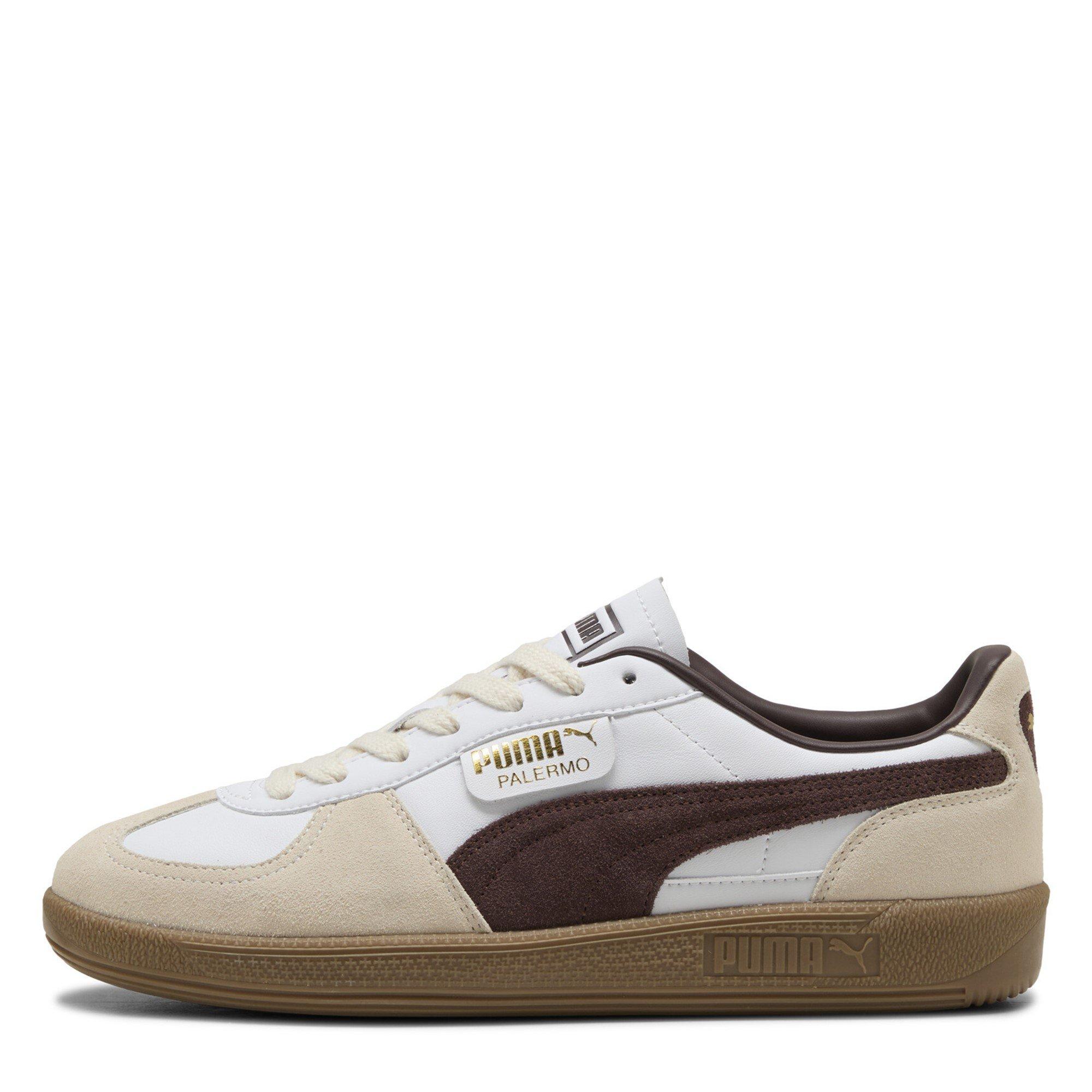 Wht/C.Brown-Gum - Puma - Palermo Leather Mens Shoes - 2