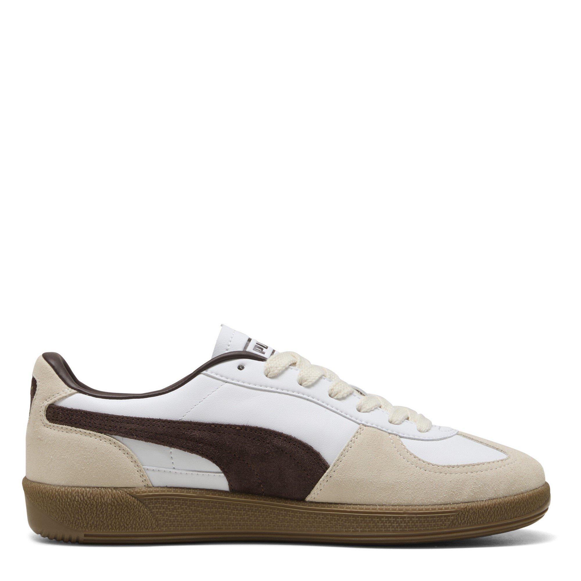 Wht/C.Brown-Gum - Puma - Palermo Leather Mens Shoes - 4