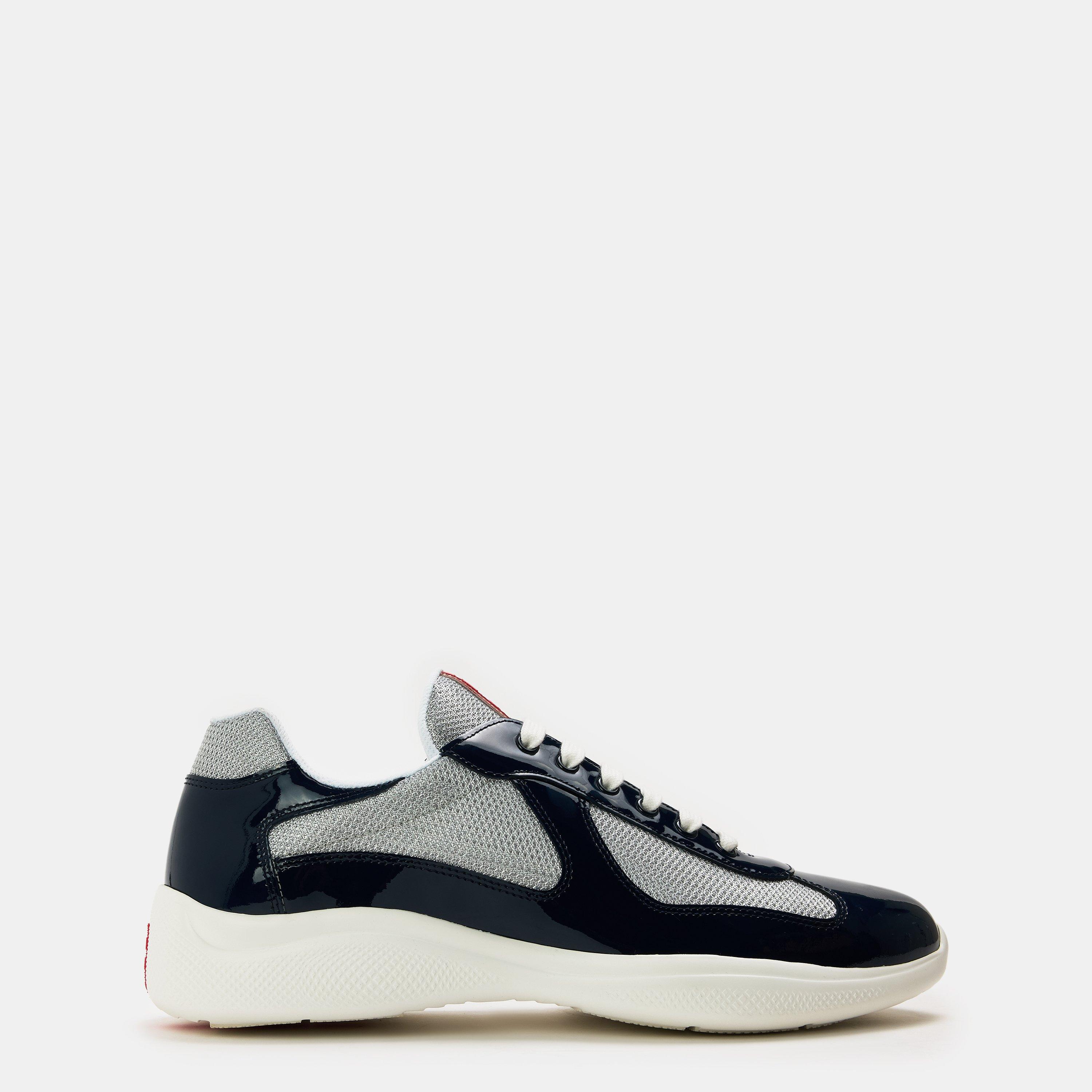 Men'S Americas Cup Leather Prada Trainers